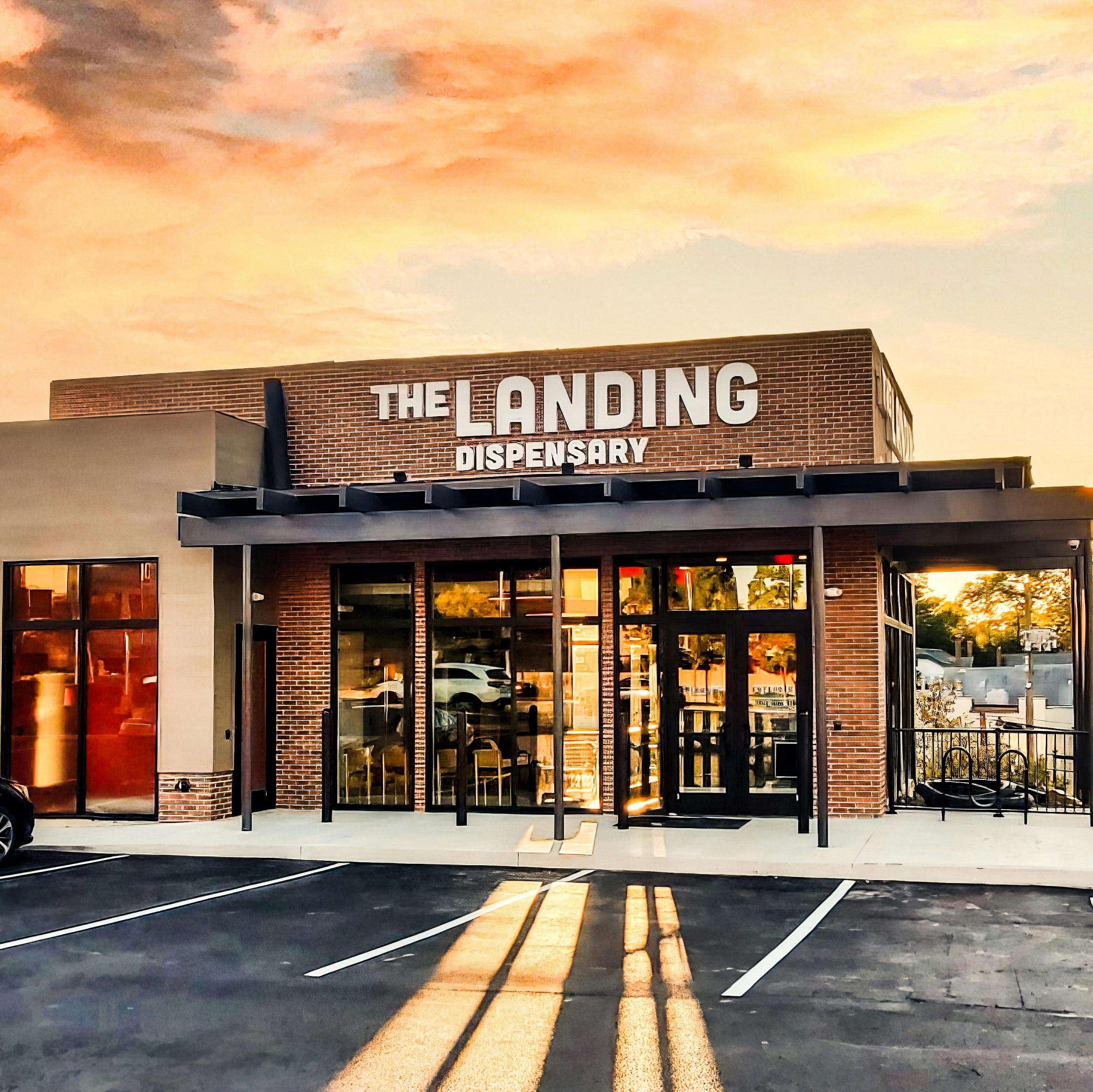The Landing - Cincinnati storefront banner - recreational marijuana dispensary