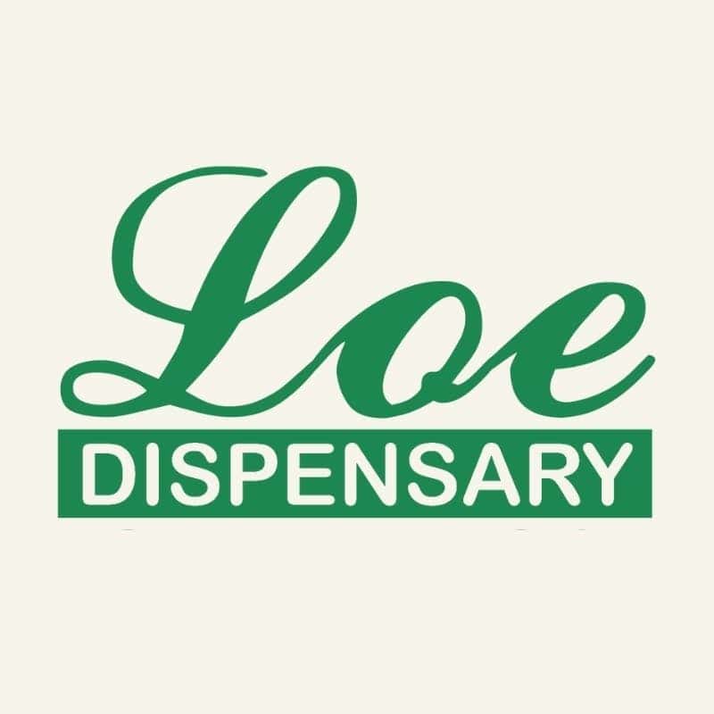 Loe Dispensary storefront banner - recreational marijuana dispensary