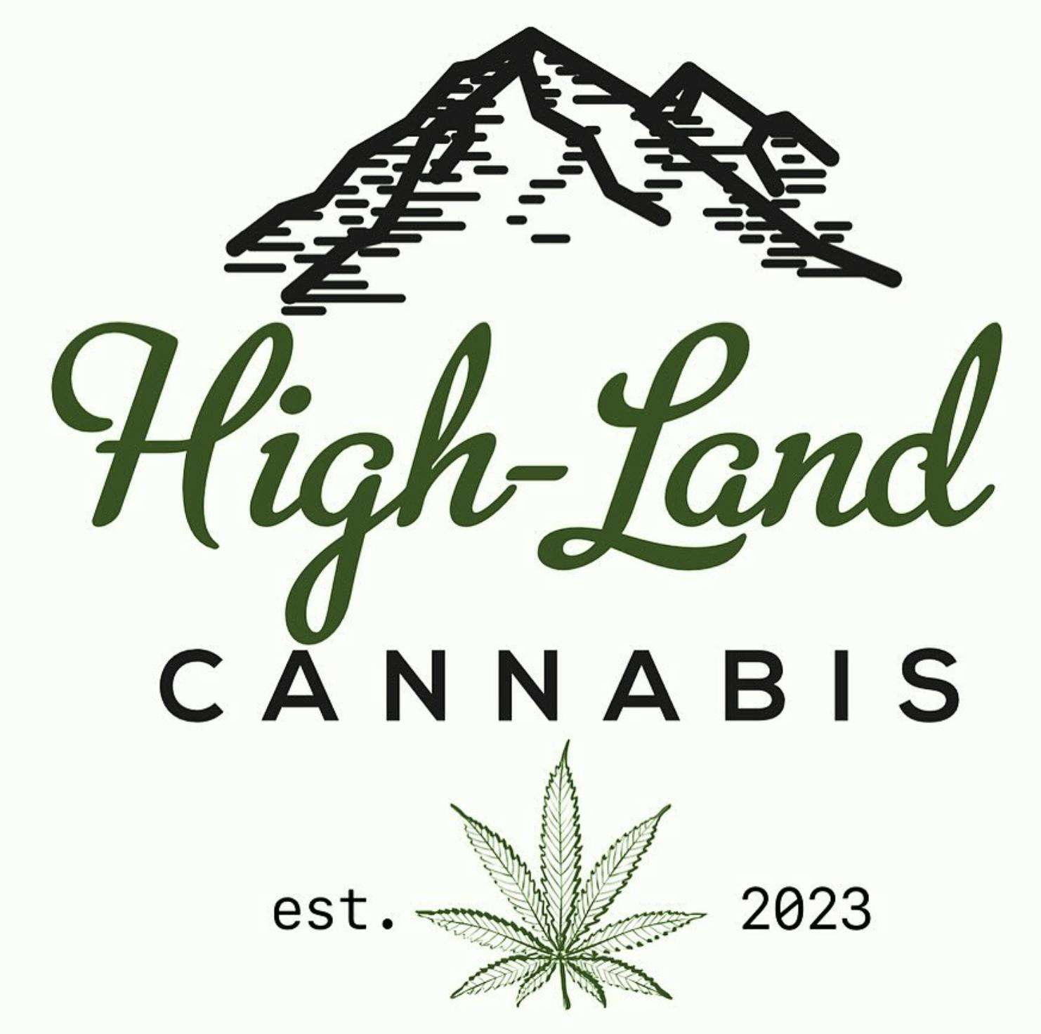 High-Land Cannabis storefront banner - recreational marijuana dispensary