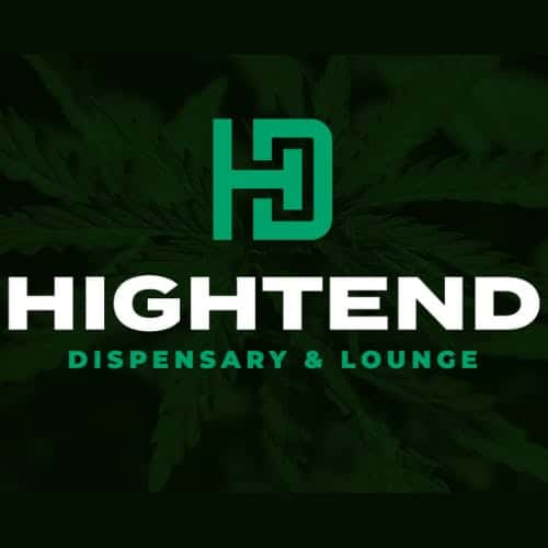 Hightend Dispensary & Lounge storefront banner - recreational marijuana dispensary