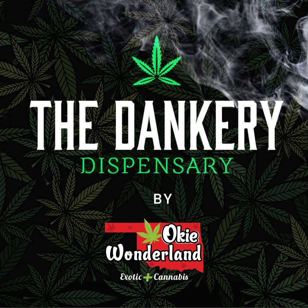 The Dankery By Okie Wonderland storefront banner - recreational marijuana dispensary