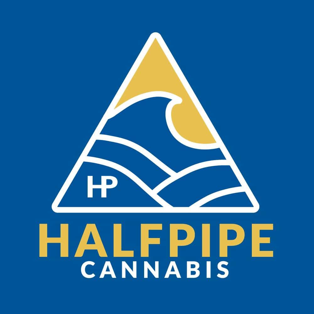 Halfpipe Cannabis Dispensary Seaside storefront banner - recreational marijuana dispensary