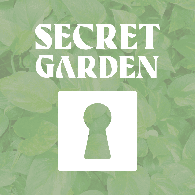Secret Garden storefront banner - recreational marijuana dispensary