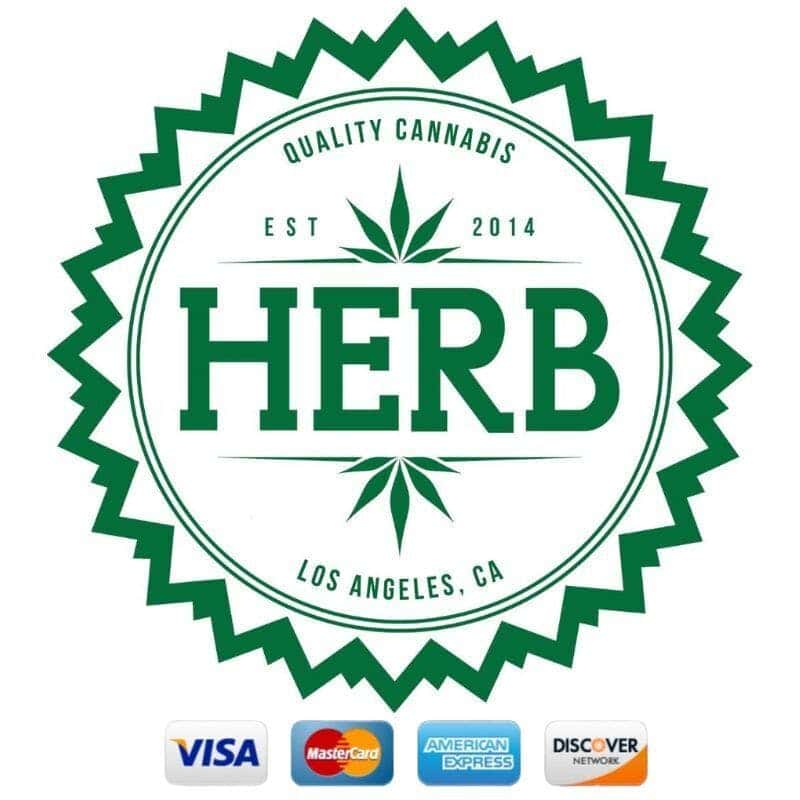 HERB storefront banner - recreational marijuana delivery