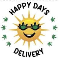 Happy Days Delivery storefront banner - recreational marijuana delivery