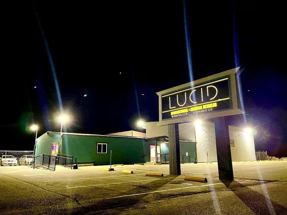LUCID - Winnemucca storefront banner - recreational marijuana dispensary