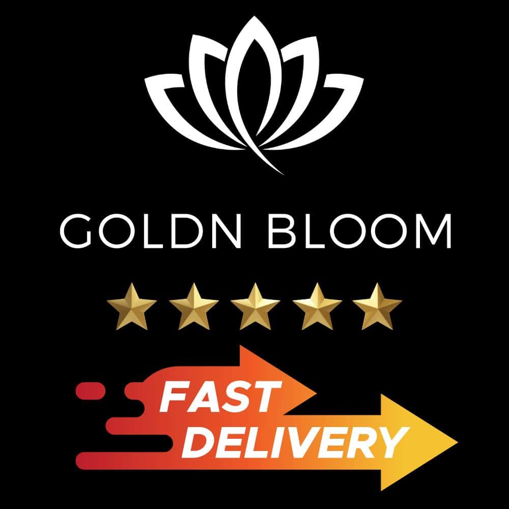 Goldn Bloom Delivery - Moreno Valley storefront banner - recreational marijuana delivery