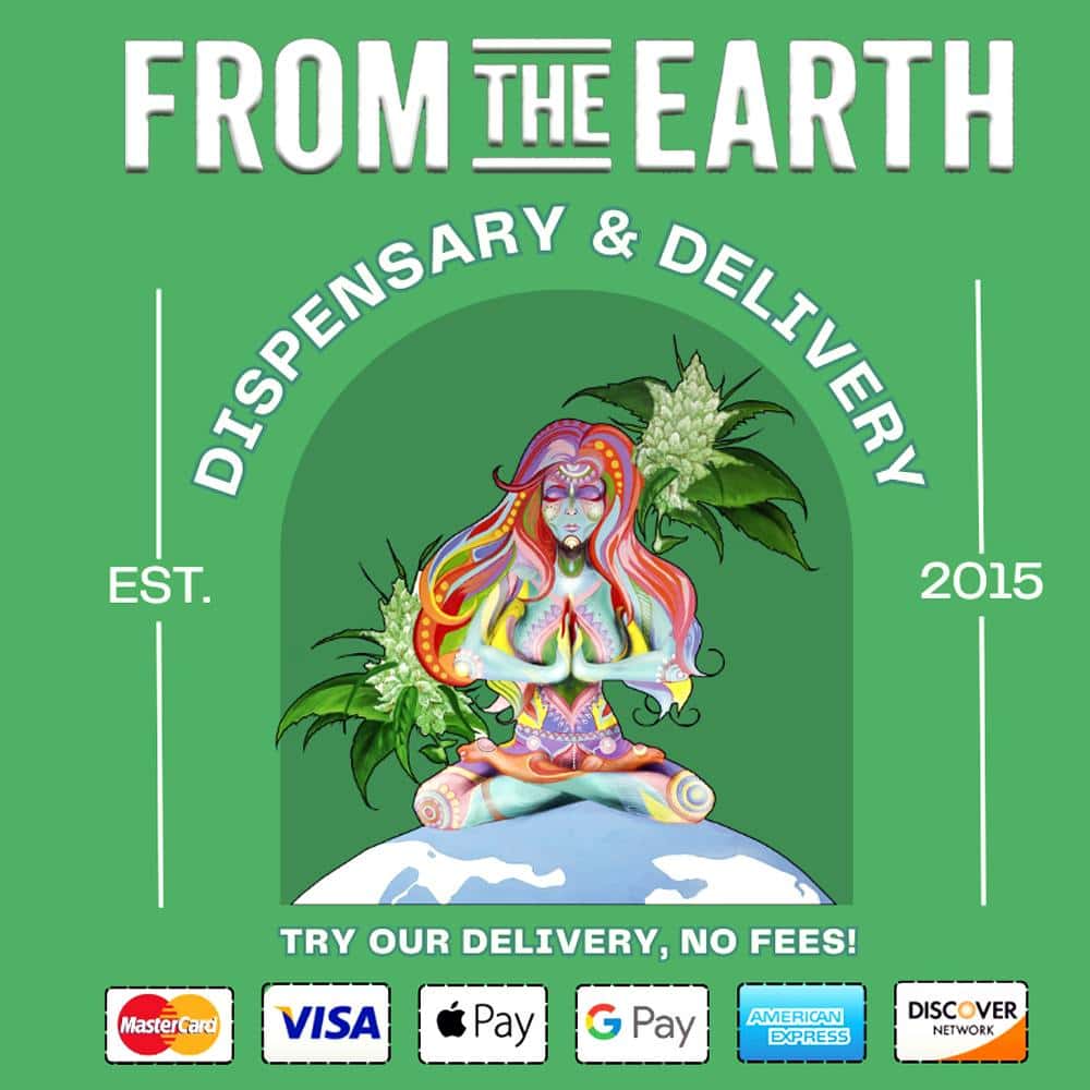 From the Earth - Delivery and Dispensary - Mission Viejo storefront banner - recreational marijuana delivery