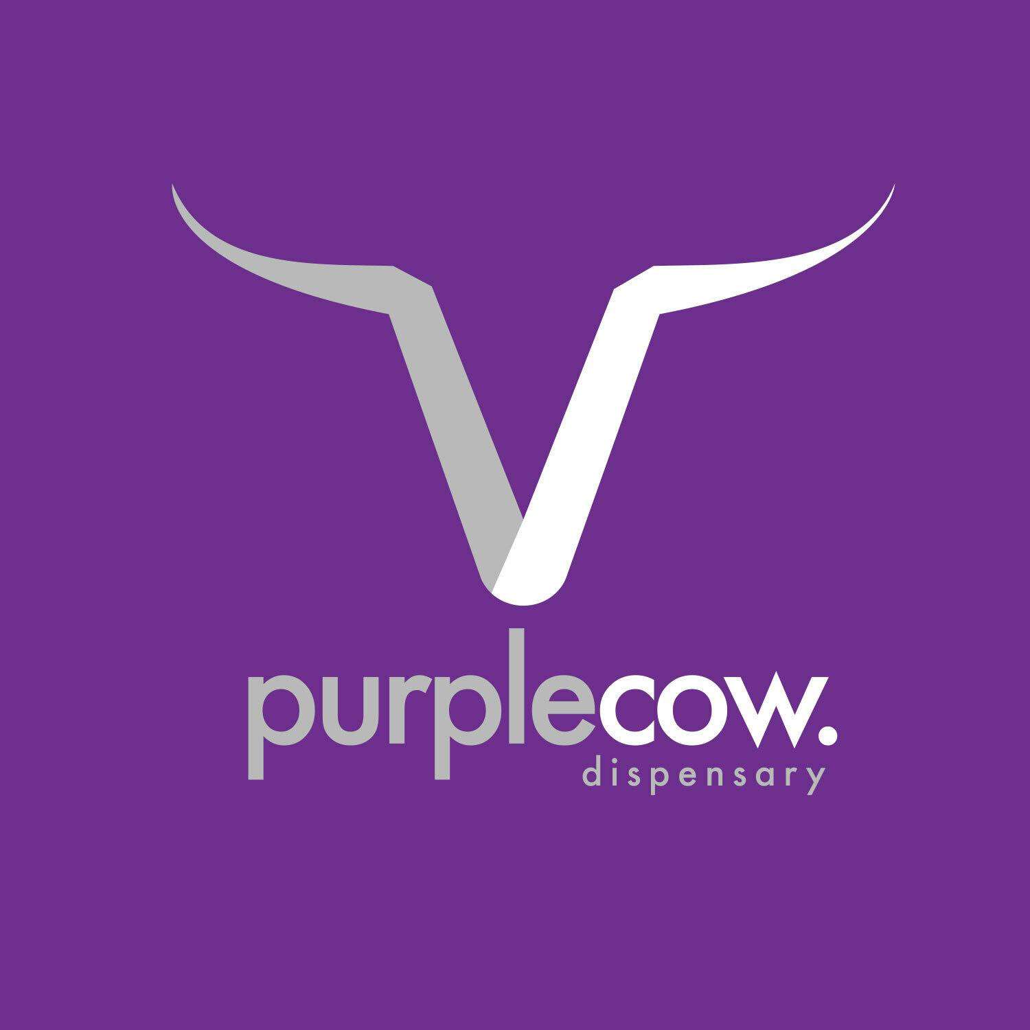 Purple Cow Dispensary storefront banner - recreational marijuana dispensary