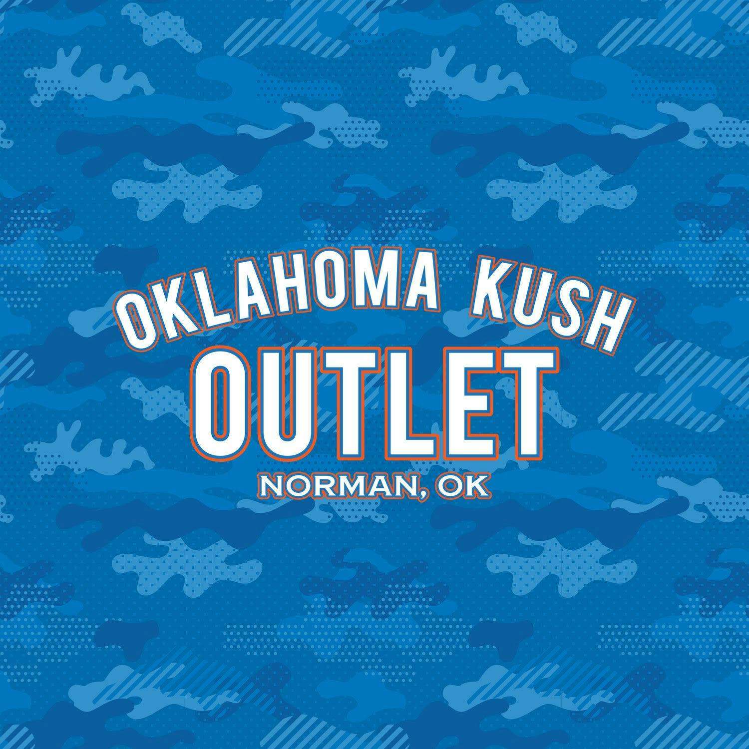 Oklahoma Kush Outlet storefront banner - recreational marijuana dispensary
