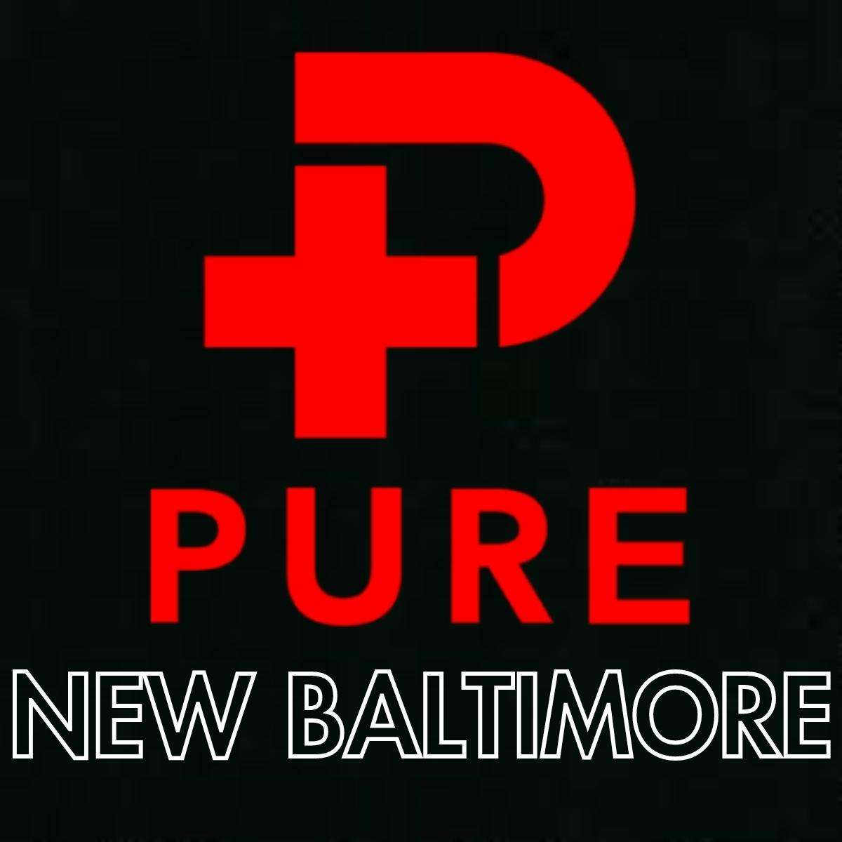 PURE New Baltimore storefront banner - recreational marijuana dispensary