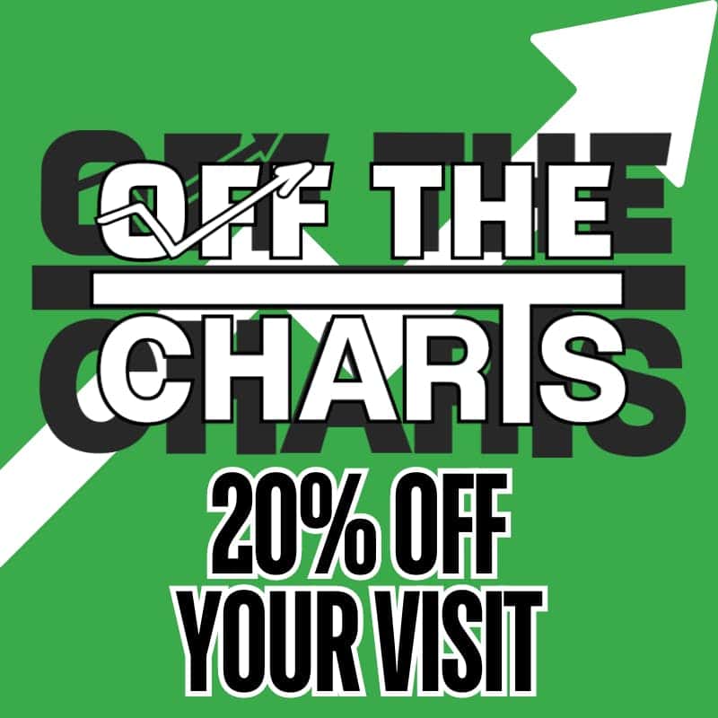Off the Charts - Goleta storefront banner - recreational marijuana dispensary