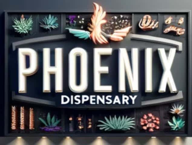 Phoenix Dispensary storefront banner - recreational marijuana dispensary