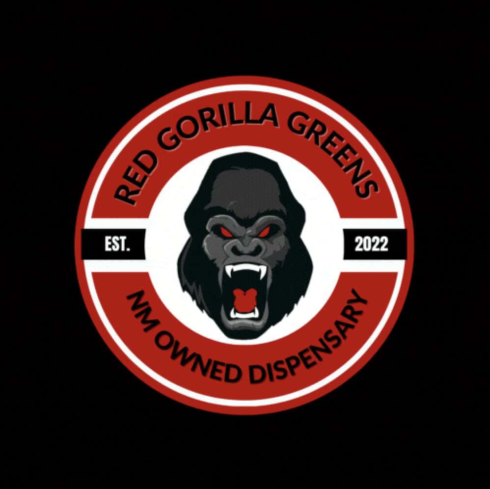 Red Gorilla Greens Dispensary storefront banner - recreational marijuana dispensary
