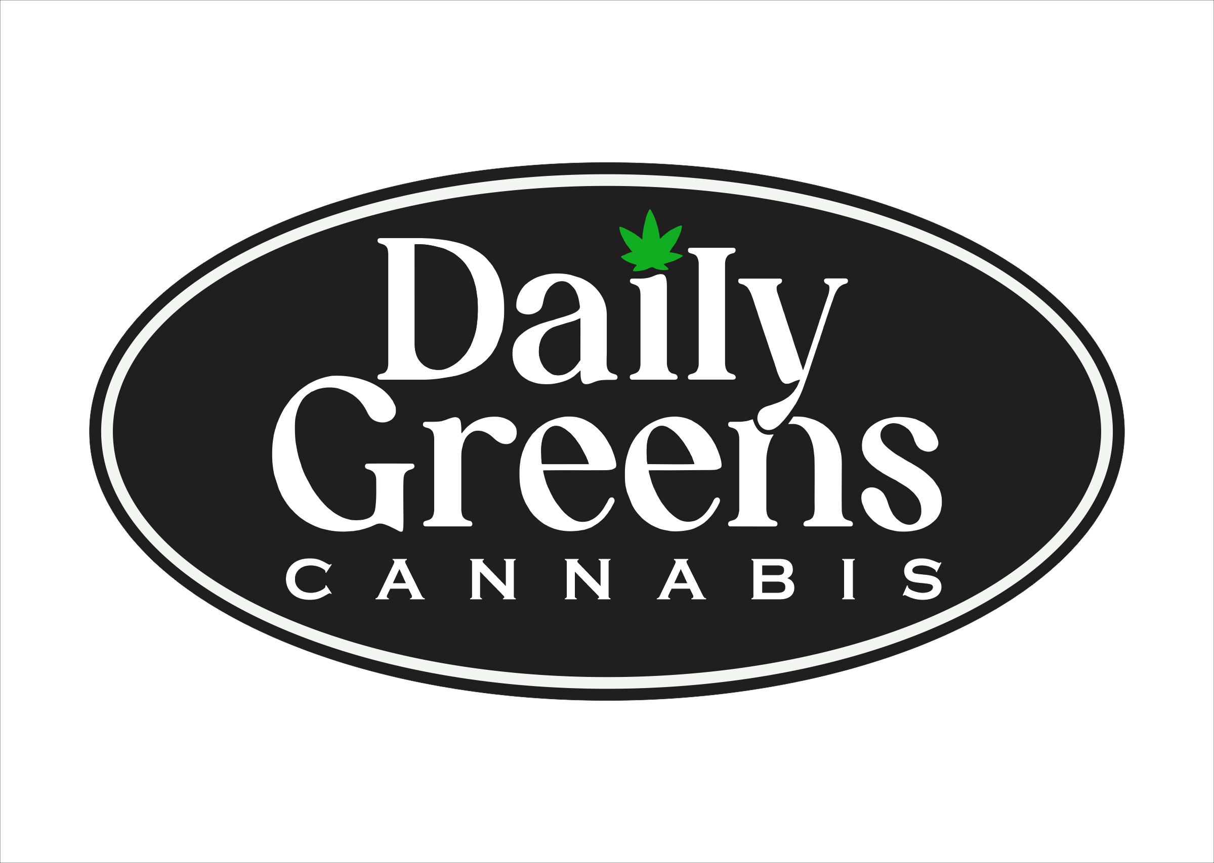 Daily Greens storefront banner - recreational marijuana dispensary