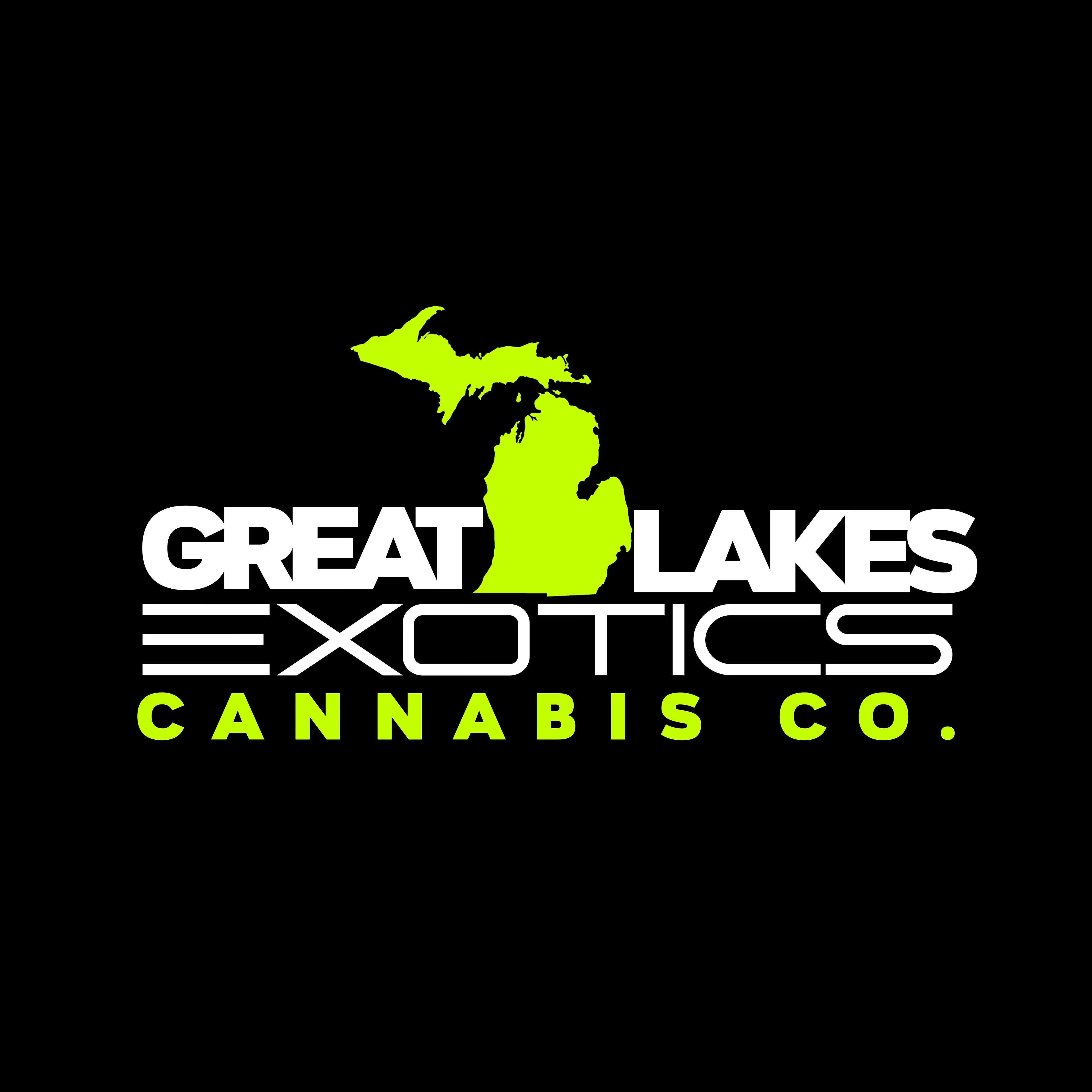 Great Lakes Exotics Cannabis Company South storefront banner - recreational marijuana dispensary