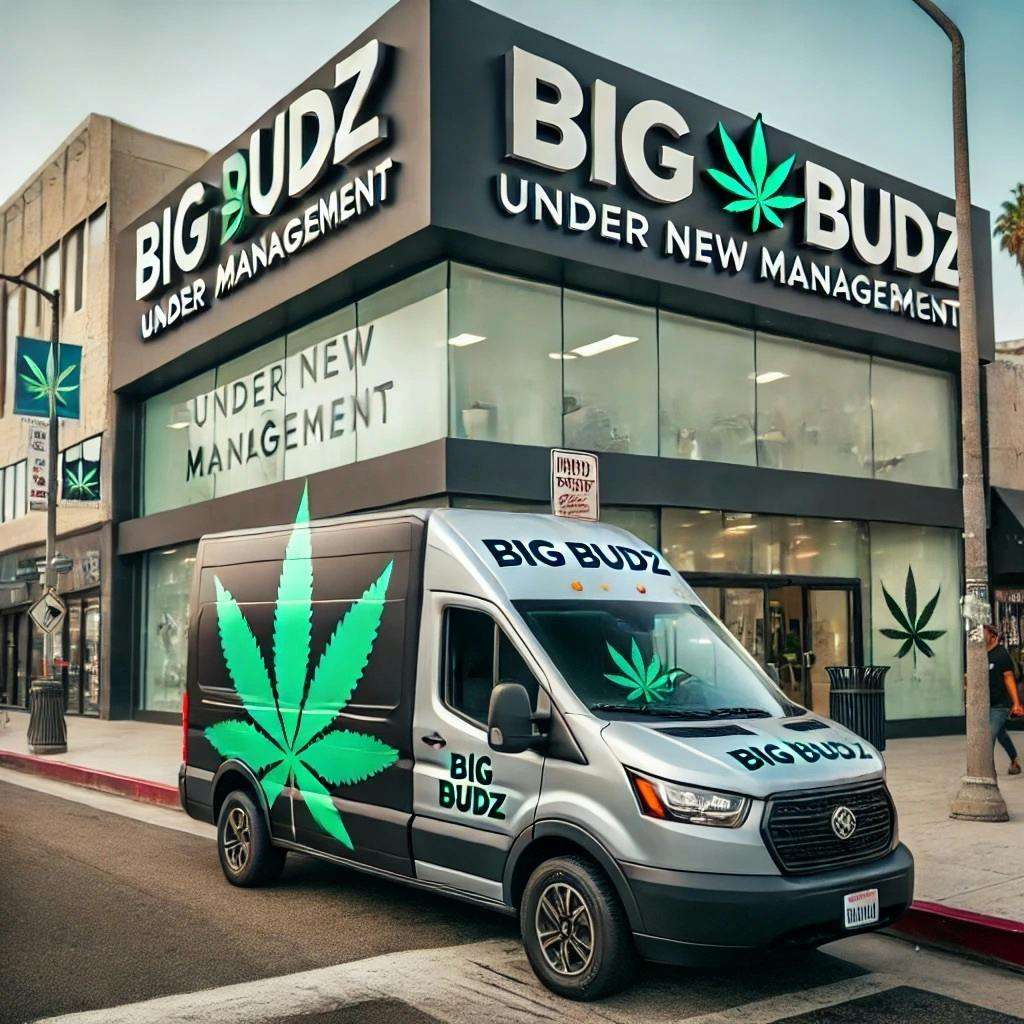Big Budz storefront banner - recreational marijuana delivery