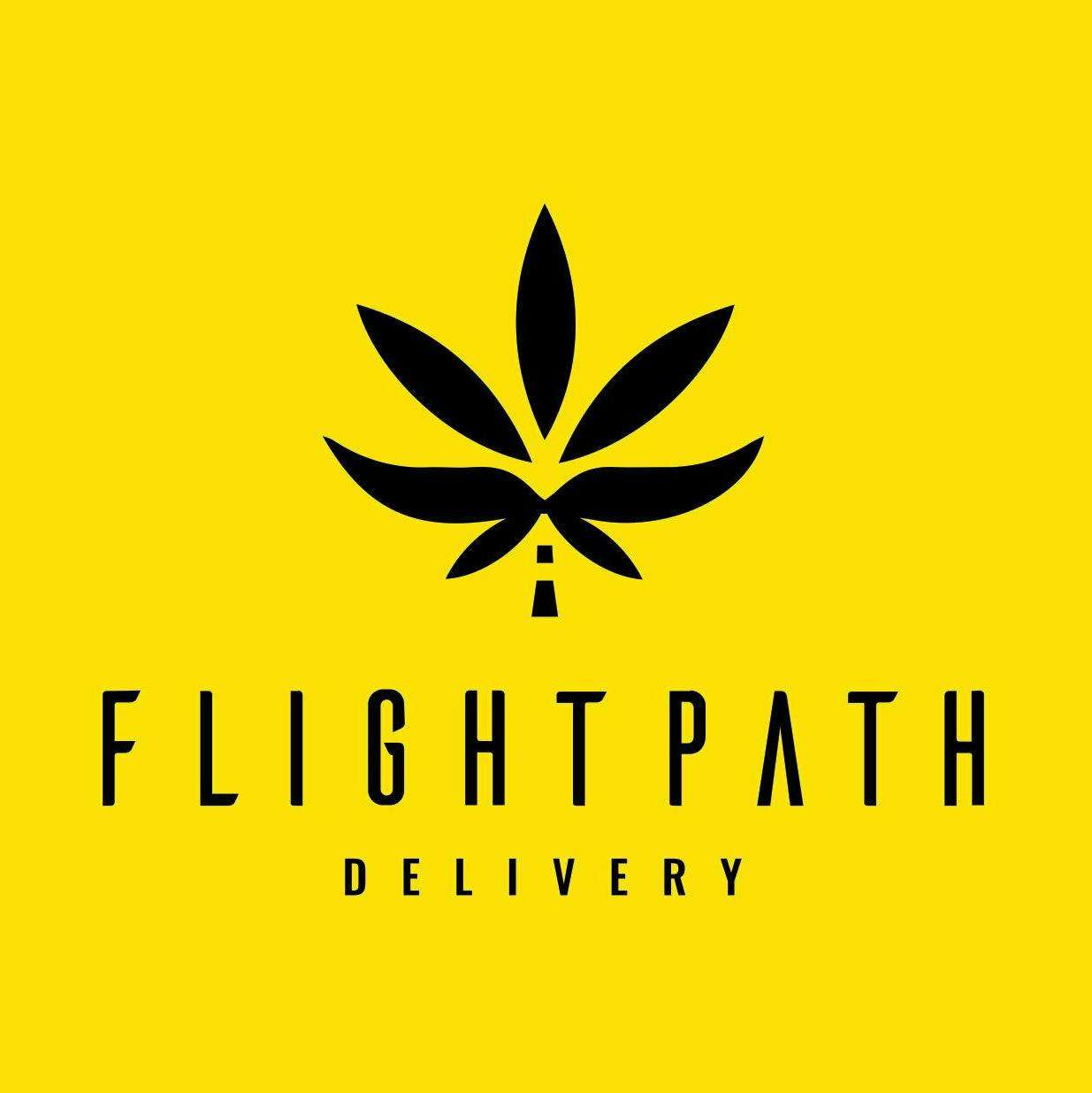 Flight Path Delivery storefront banner - recreational marijuana delivery