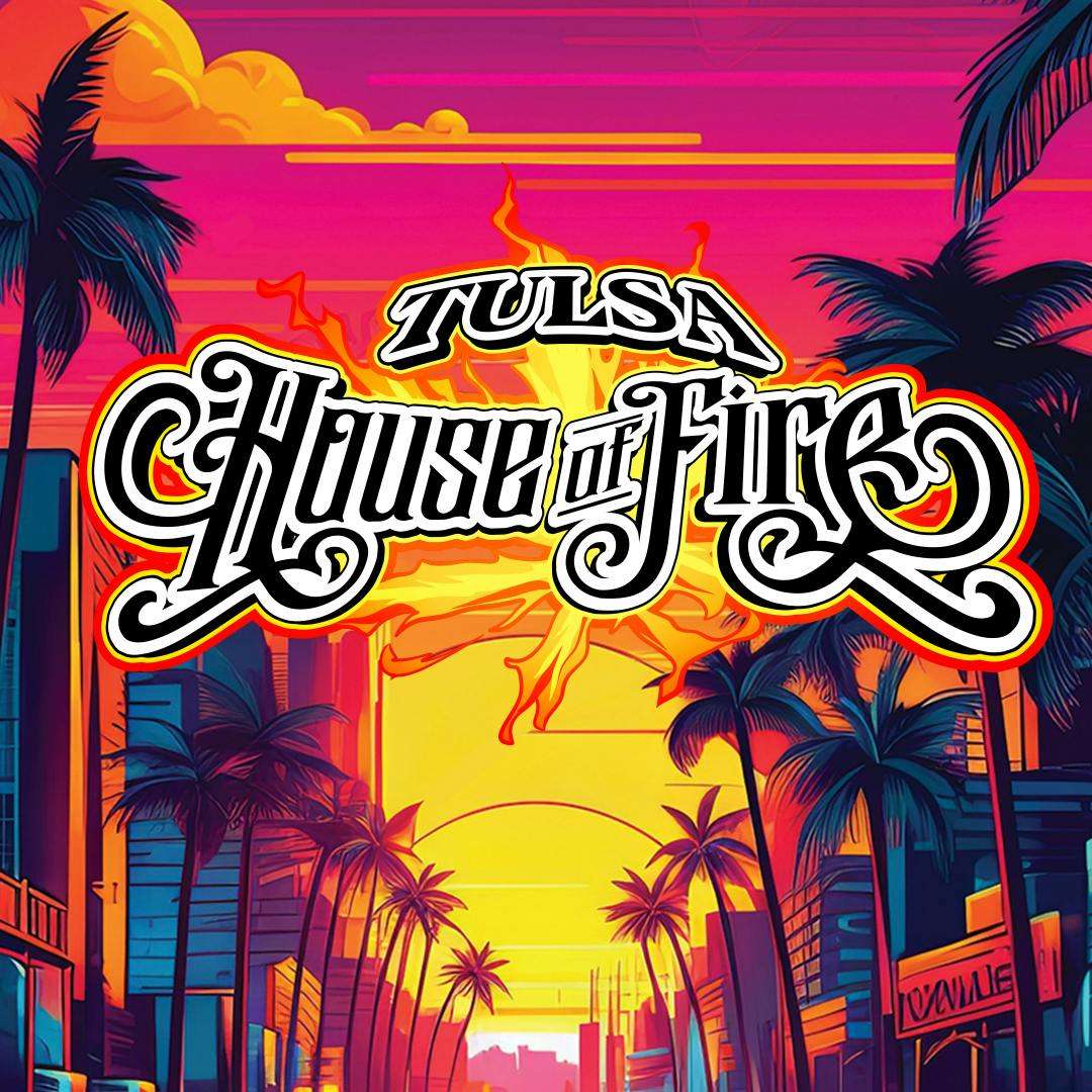 Tulsa House of Fire - 24/7 (Never Closed) storefront banner - recreational marijuana dispensary