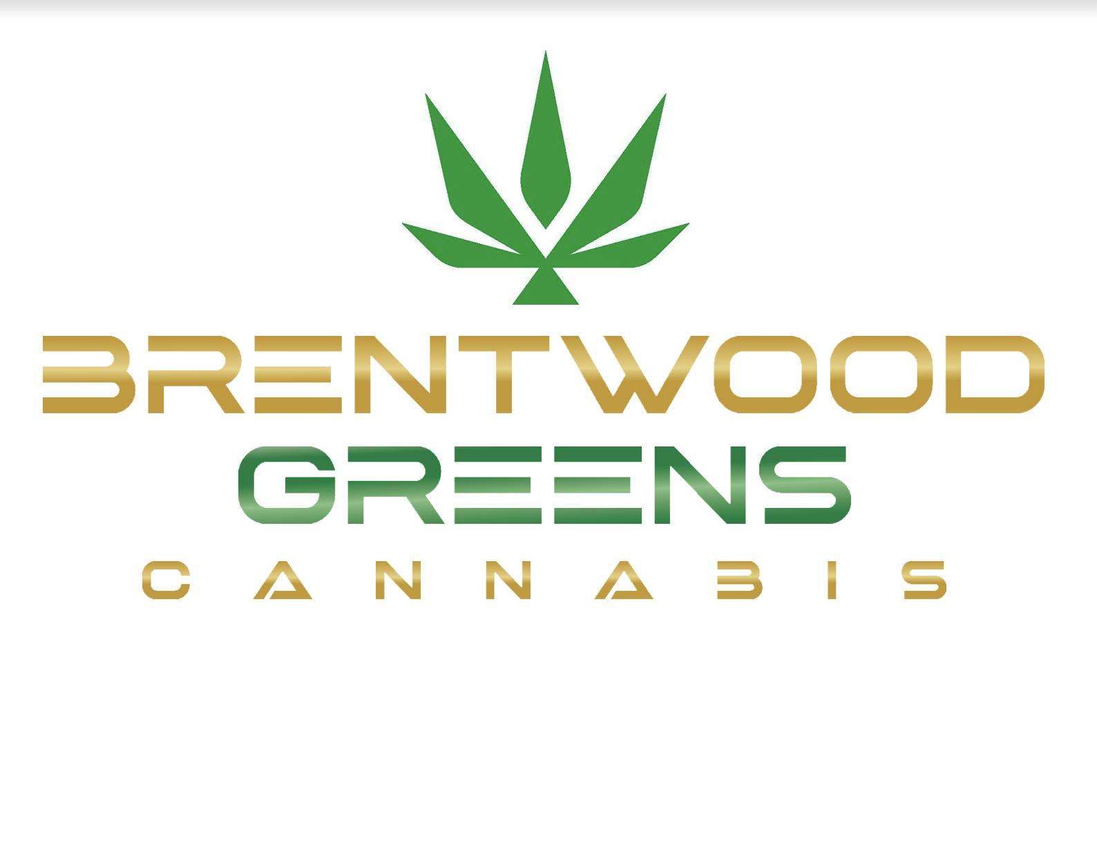 Brentwood Greens storefront banner - recreational marijuana dispensary