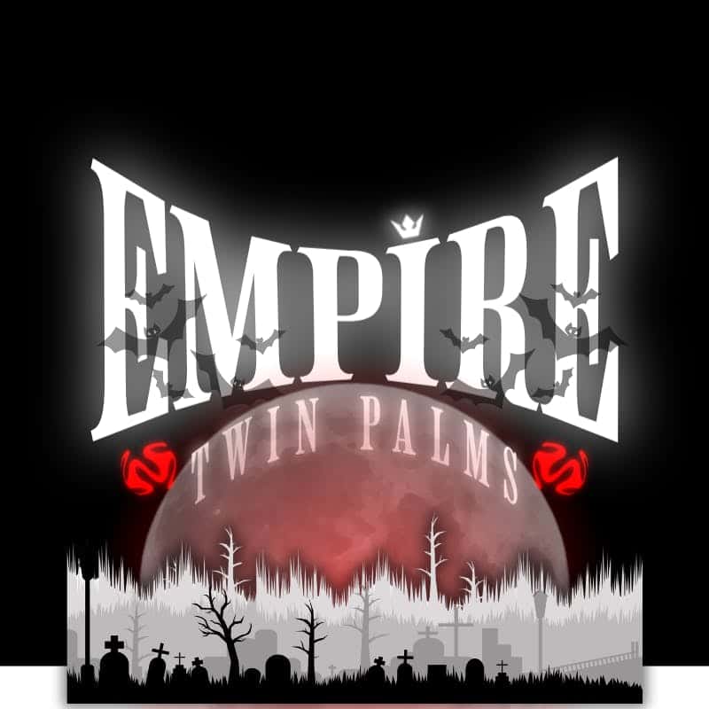Empire Twin Palms storefront banner - recreational marijuana dispensary