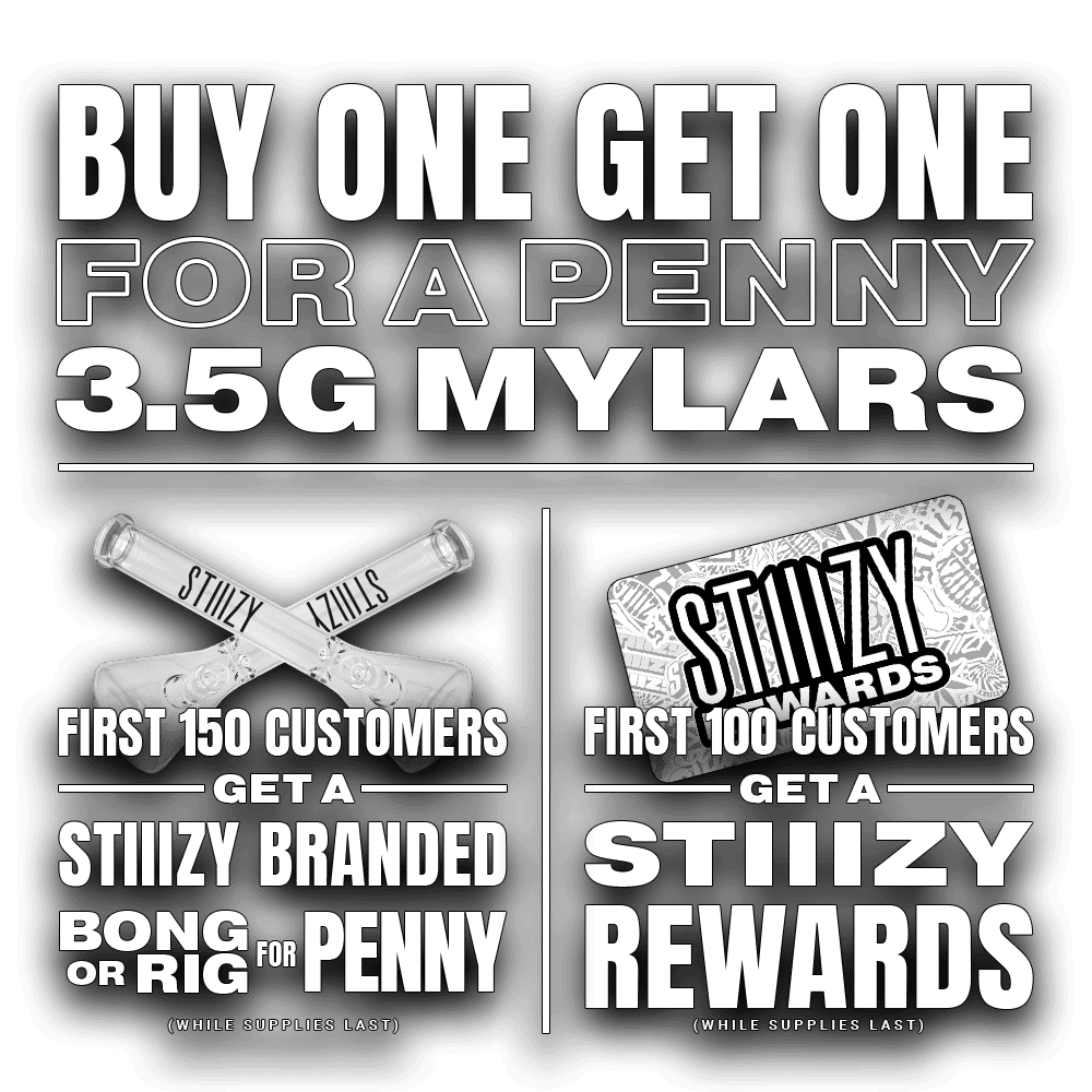 STIIIZY South Coast storefront banner - recreational marijuana dispensary