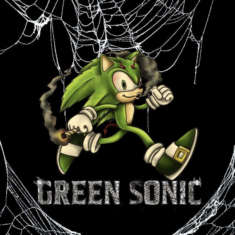 Green Sonic storefront banner - recreational marijuana delivery