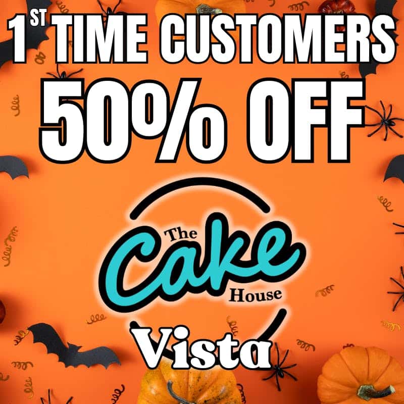 The Cake House - Vista storefront banner - recreational marijuana dispensary