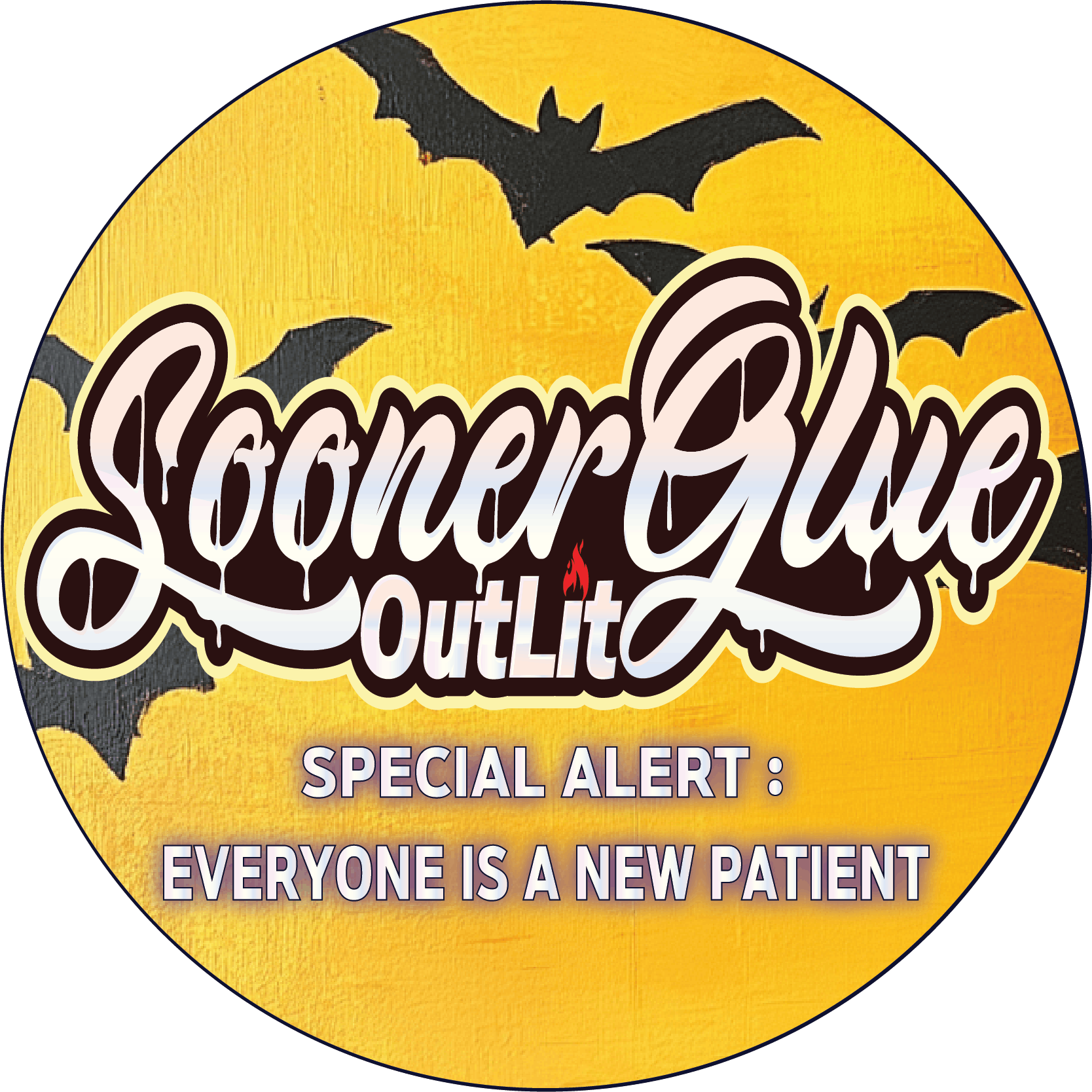SoonerGlue OutLit storefront banner - recreational marijuana dispensary