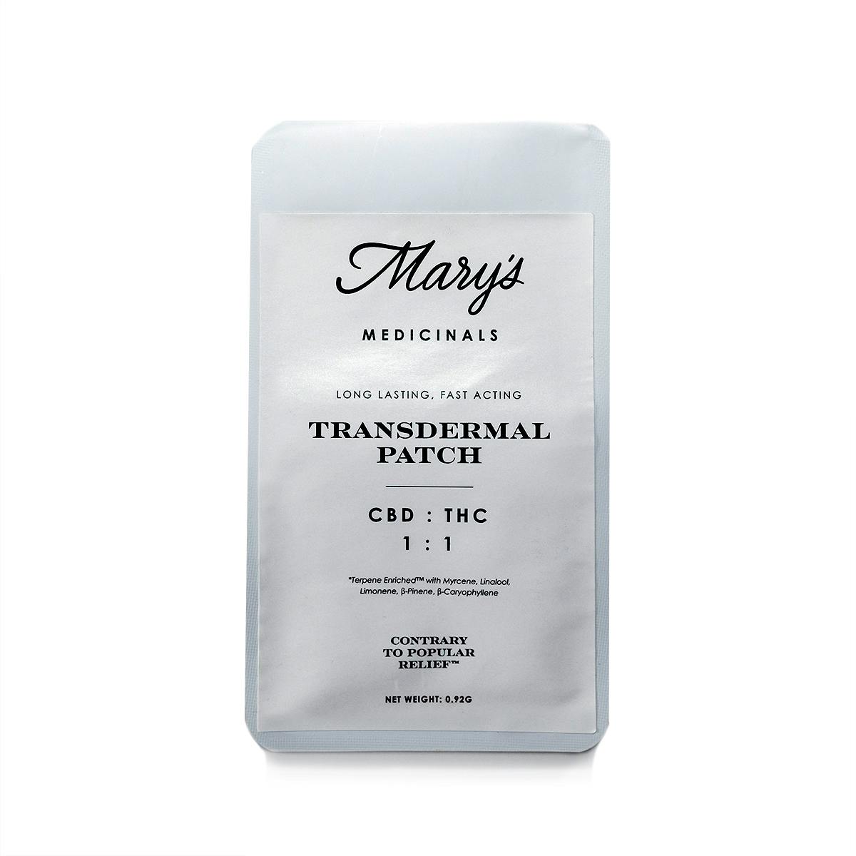 Transdermal Patch 1:1 CBD/THC