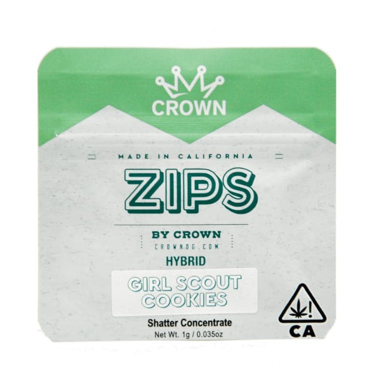 Zips By Crown Girl Scout Cookies Shatter 1G