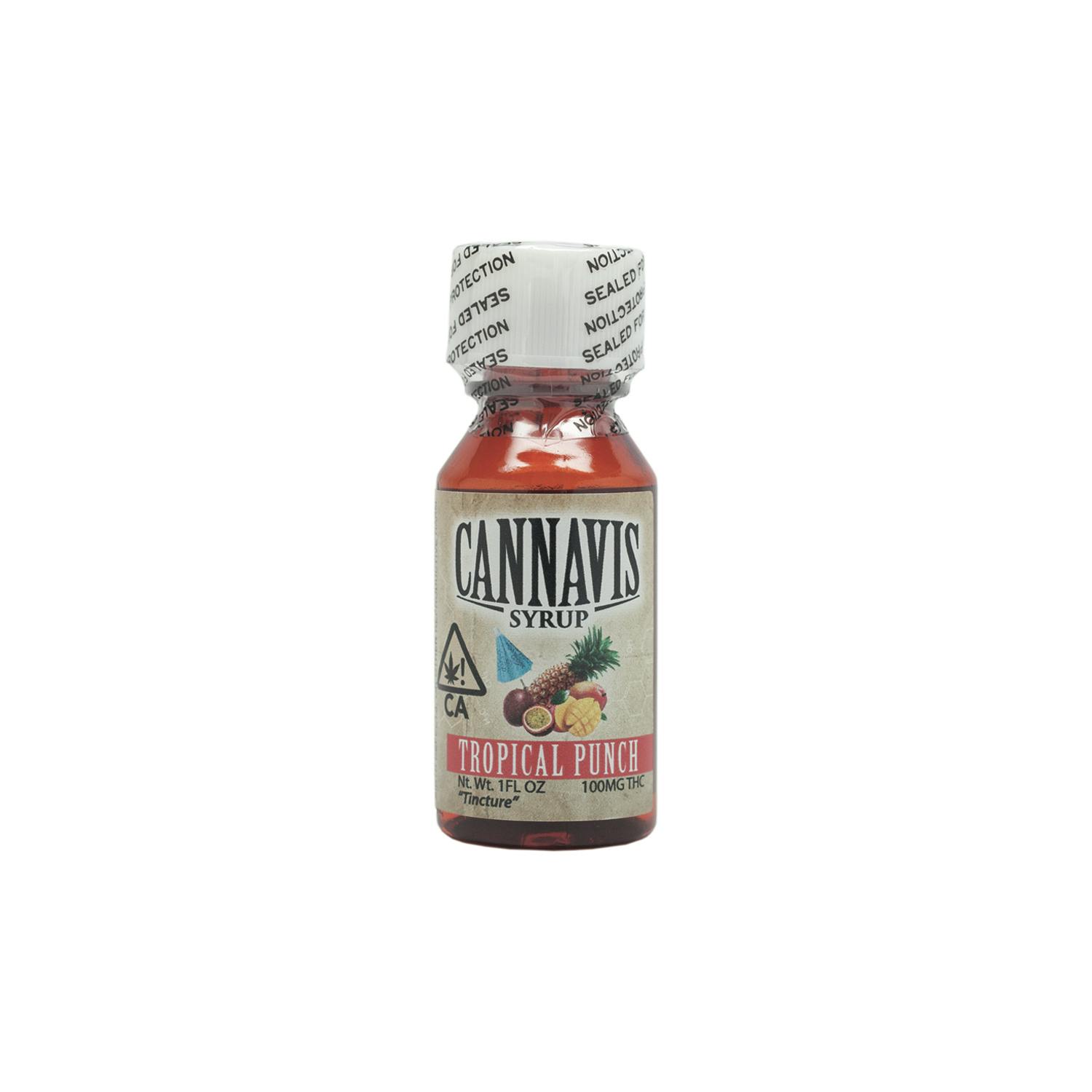 100mg Tropical Punch THC Syrup Tincture