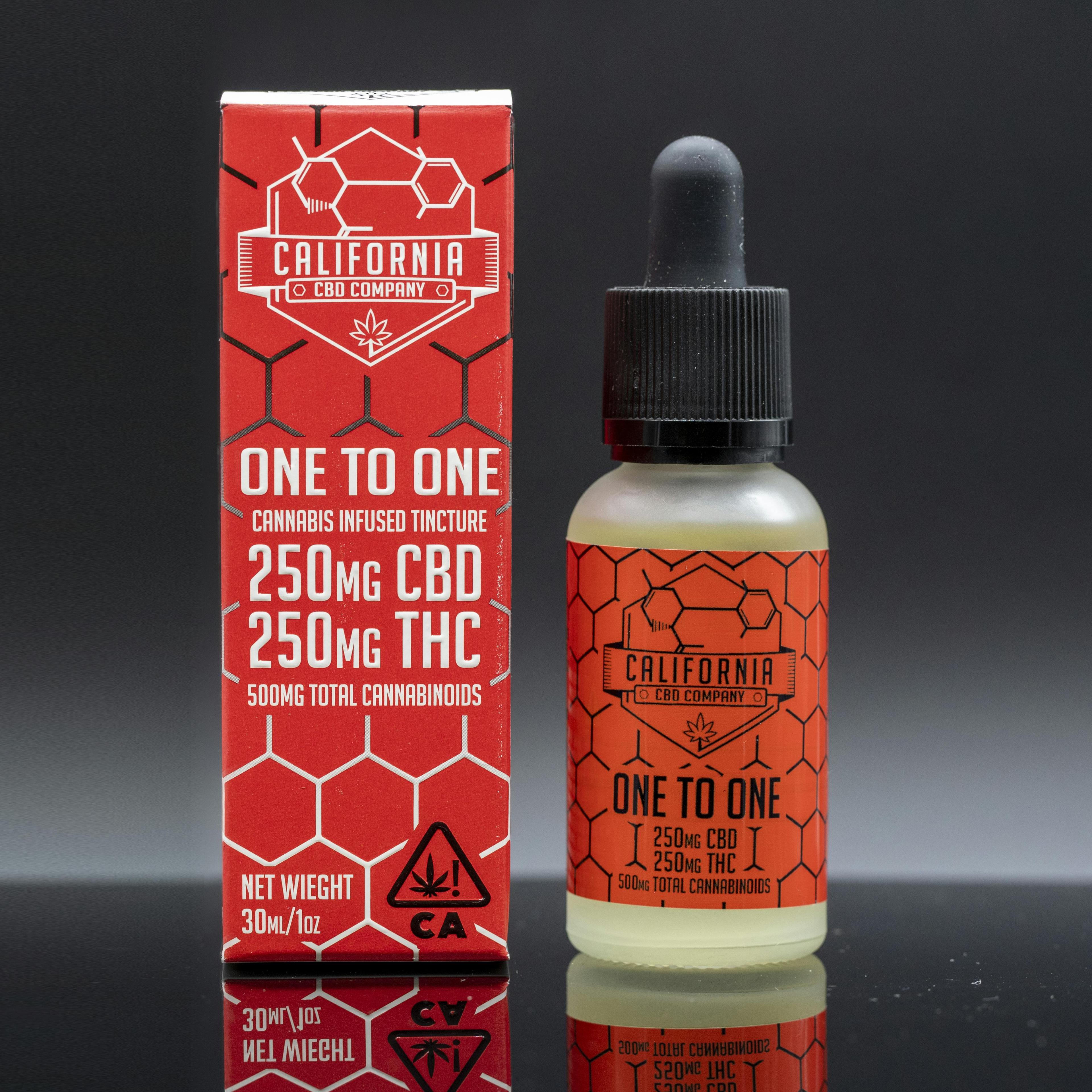 One to One 250mg CBD 250mg THC Tincture