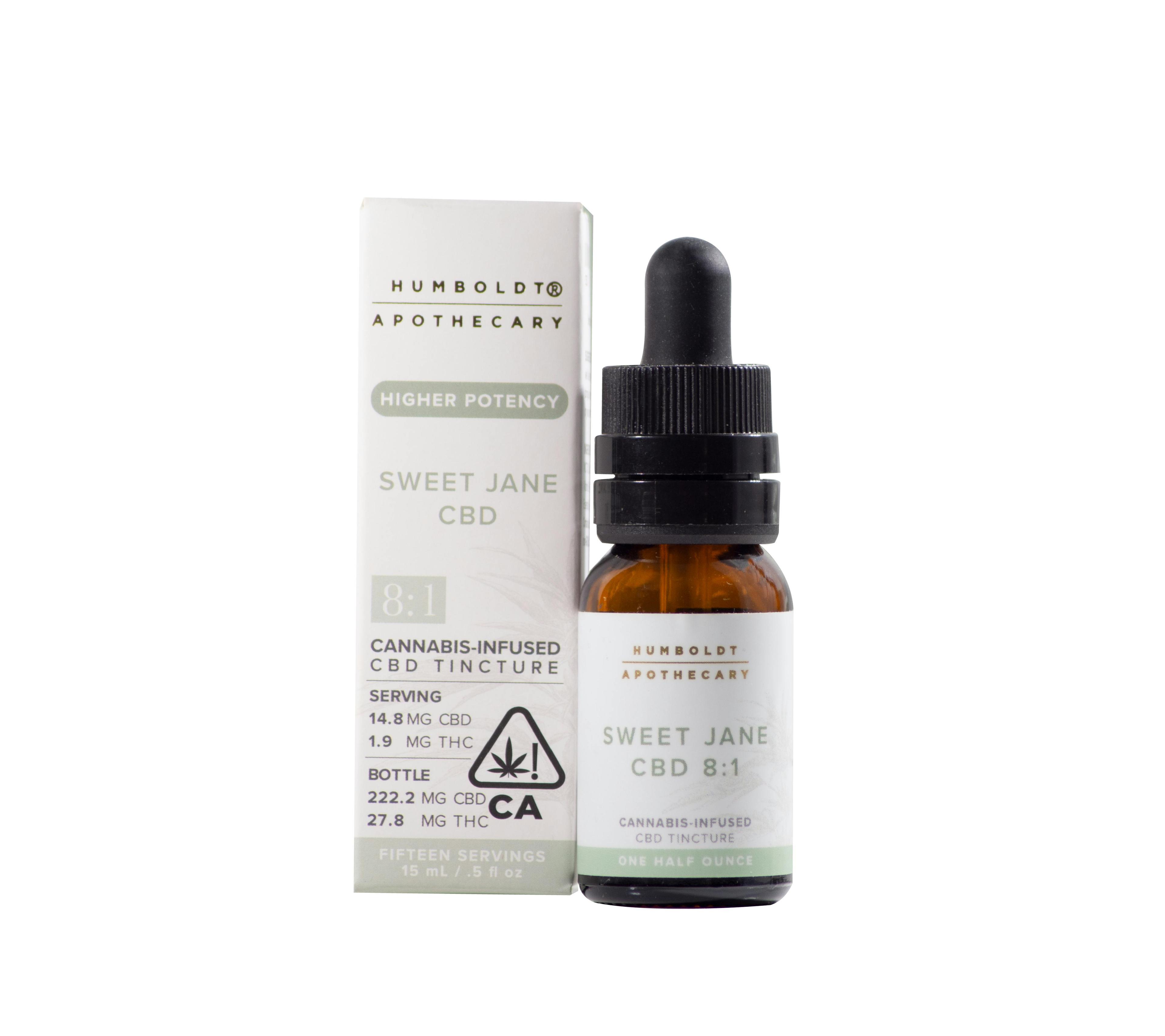 Sweet Jane 8:1 CBD/THC Tincture HALF OUNCE BOTTLE