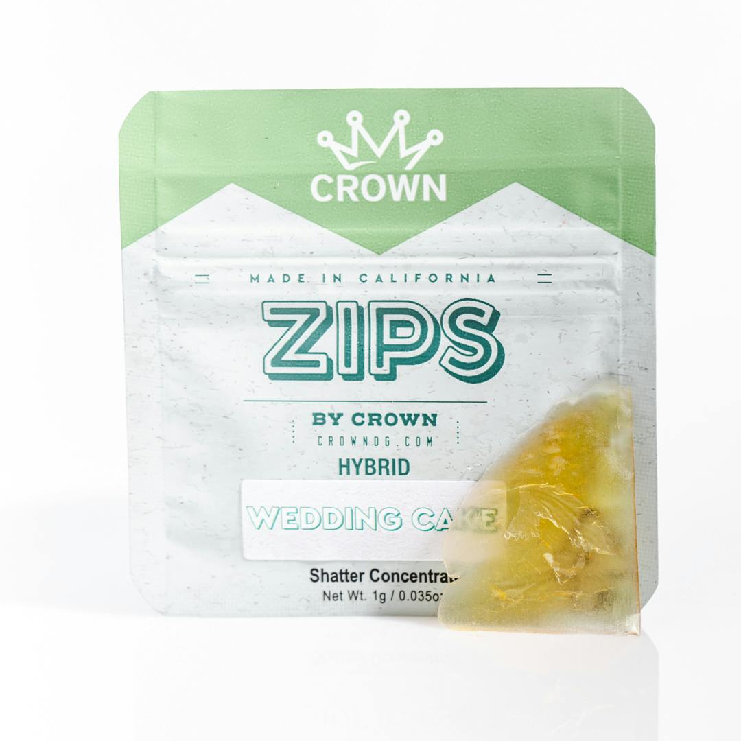 Zips By Crown Wedding Cake Shatter 1G