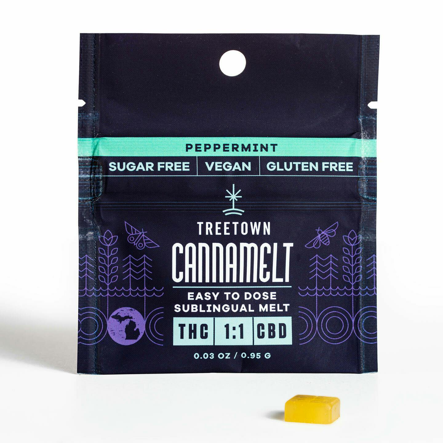 Treetown 1:1 THC:CBD Cannamelt - Peppermint