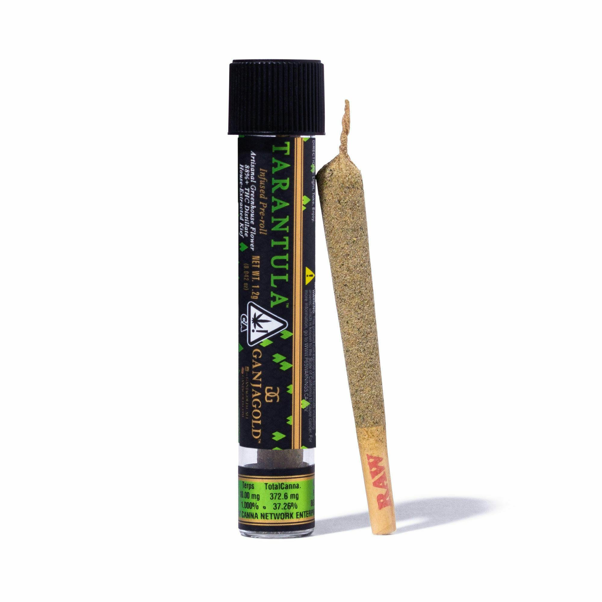 Green Tarantula (MAC1) Infused Strain Specific Pre-Roll (1.2g outdoor)