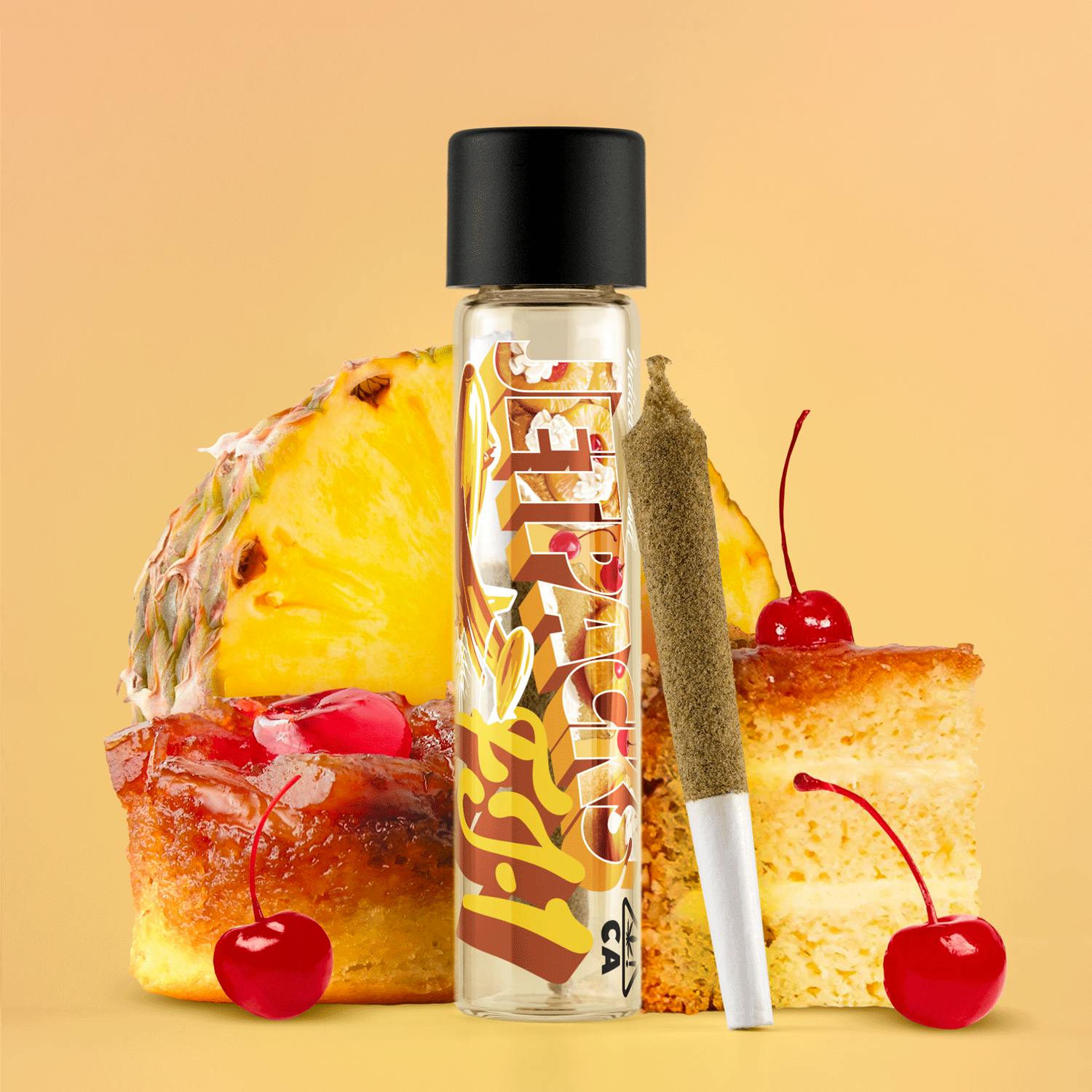 Pineapple Upside Down Cake FJ-1 (Infused, THCA Concentrate & Kief Covered)