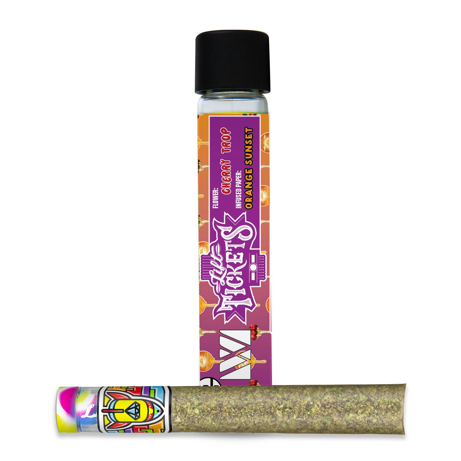 Infused Glass Tip Pre-Roll: Cherry Trop x Orange Sunset 1.5g Joint