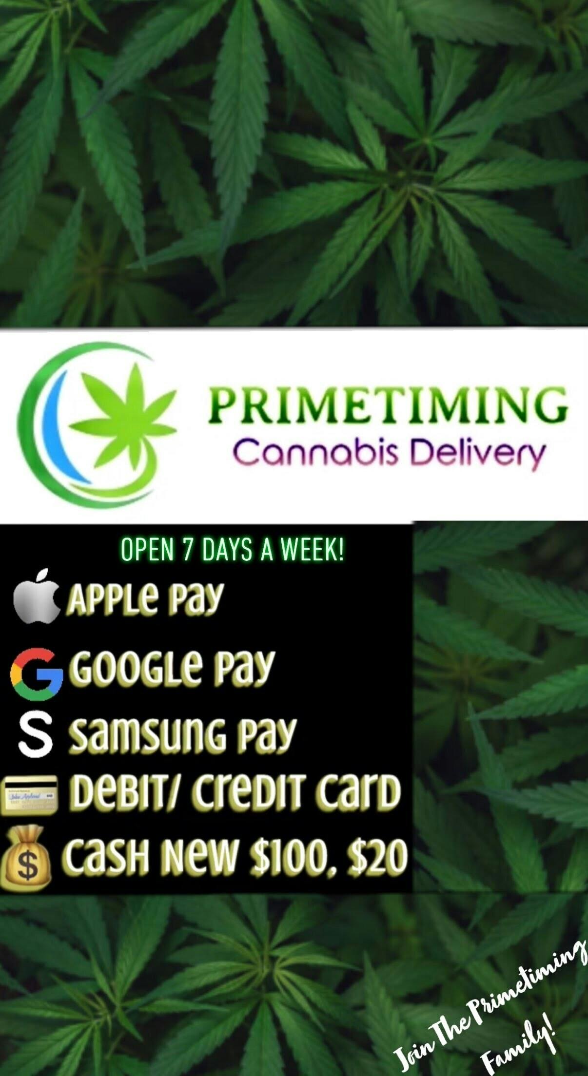 Primetiming Cannabis Delivery (ALL TAXES INCLUDED) logo - Cannabis delivery service in Citrus Heights