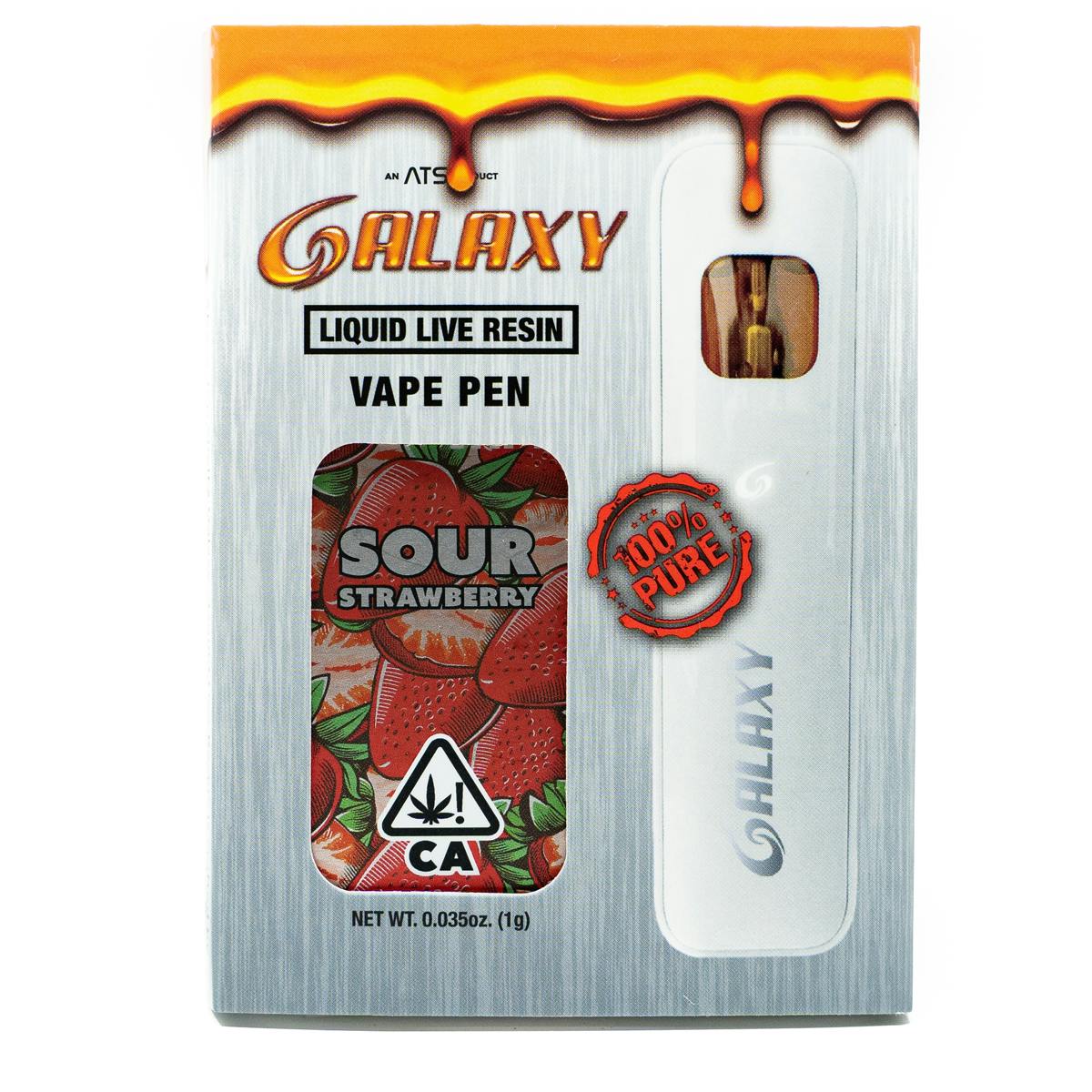 Sour Strawberry 100% Live Resin Rechargeable Disposable (Sativa)