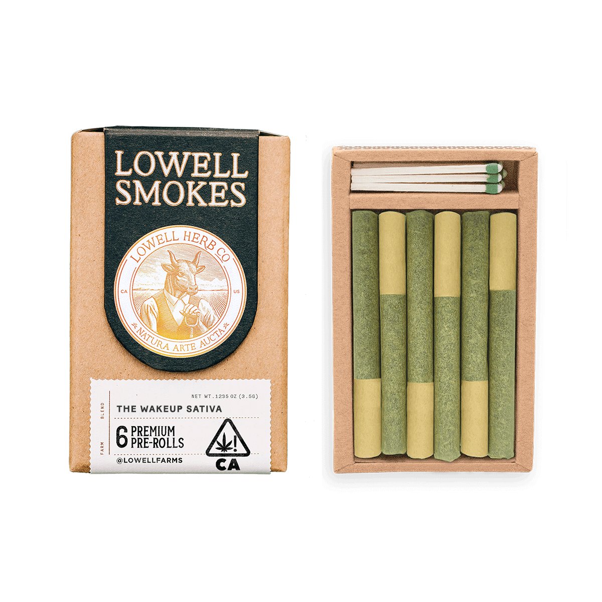 Lowell Smokes | 3.5g Pre-Roll Pack | The Wake Up Sativa