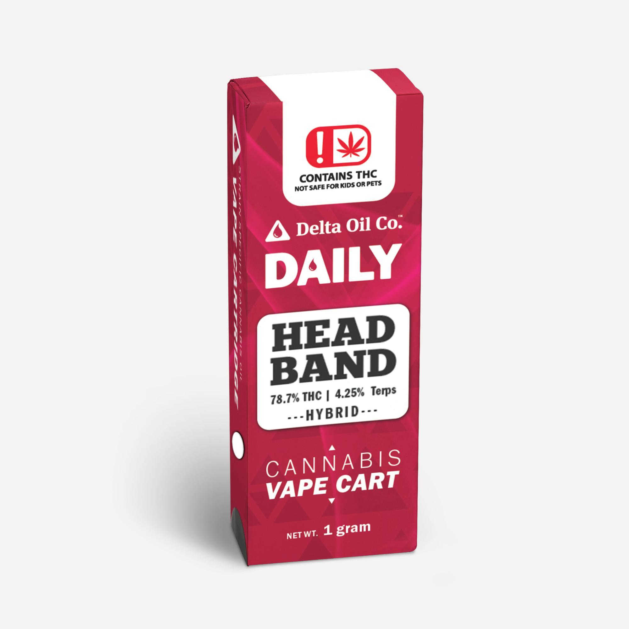 Delta Daily Cartridge | Headband - 1g