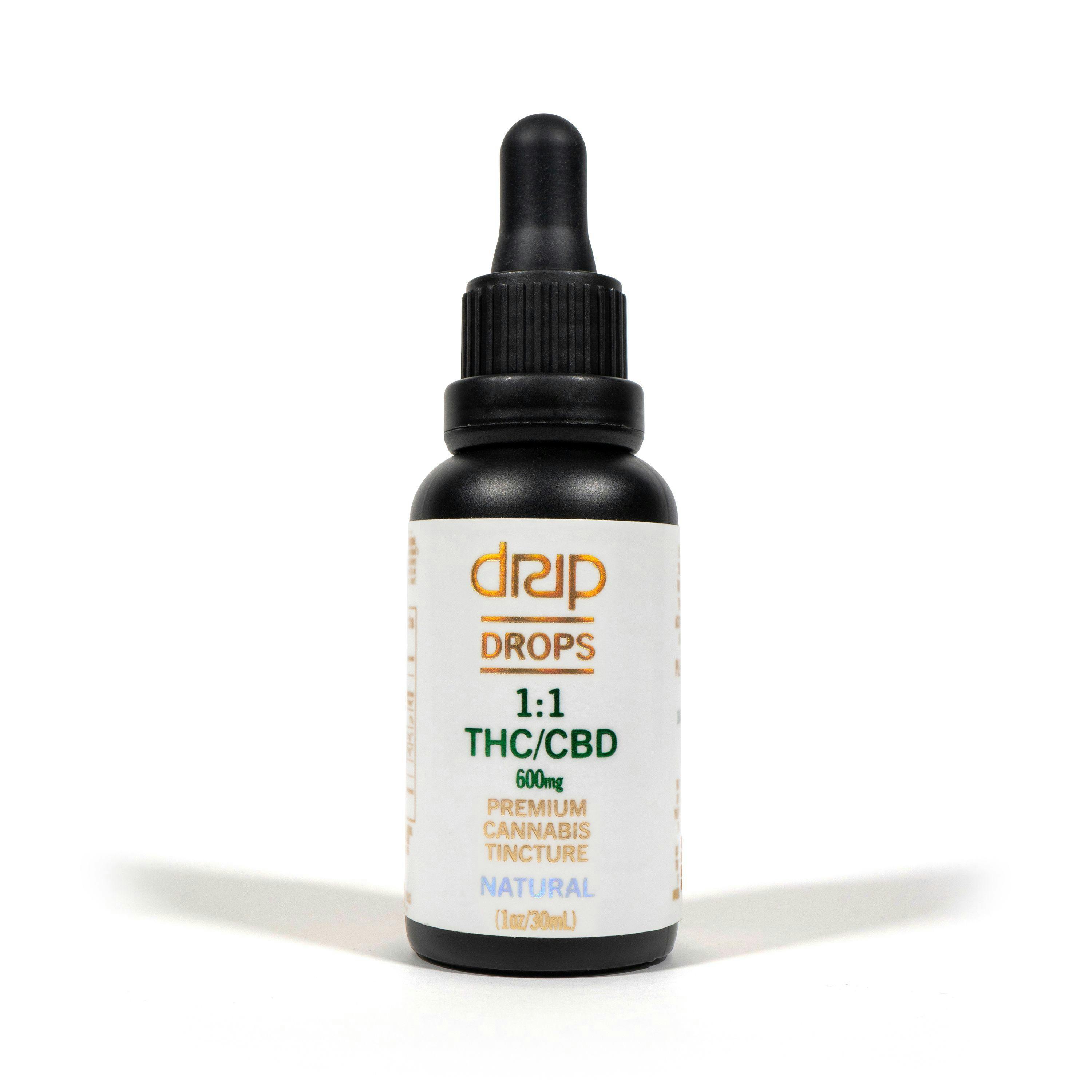 DRIP DROPS 600mg - 1:1 CBD THC - Vanilla