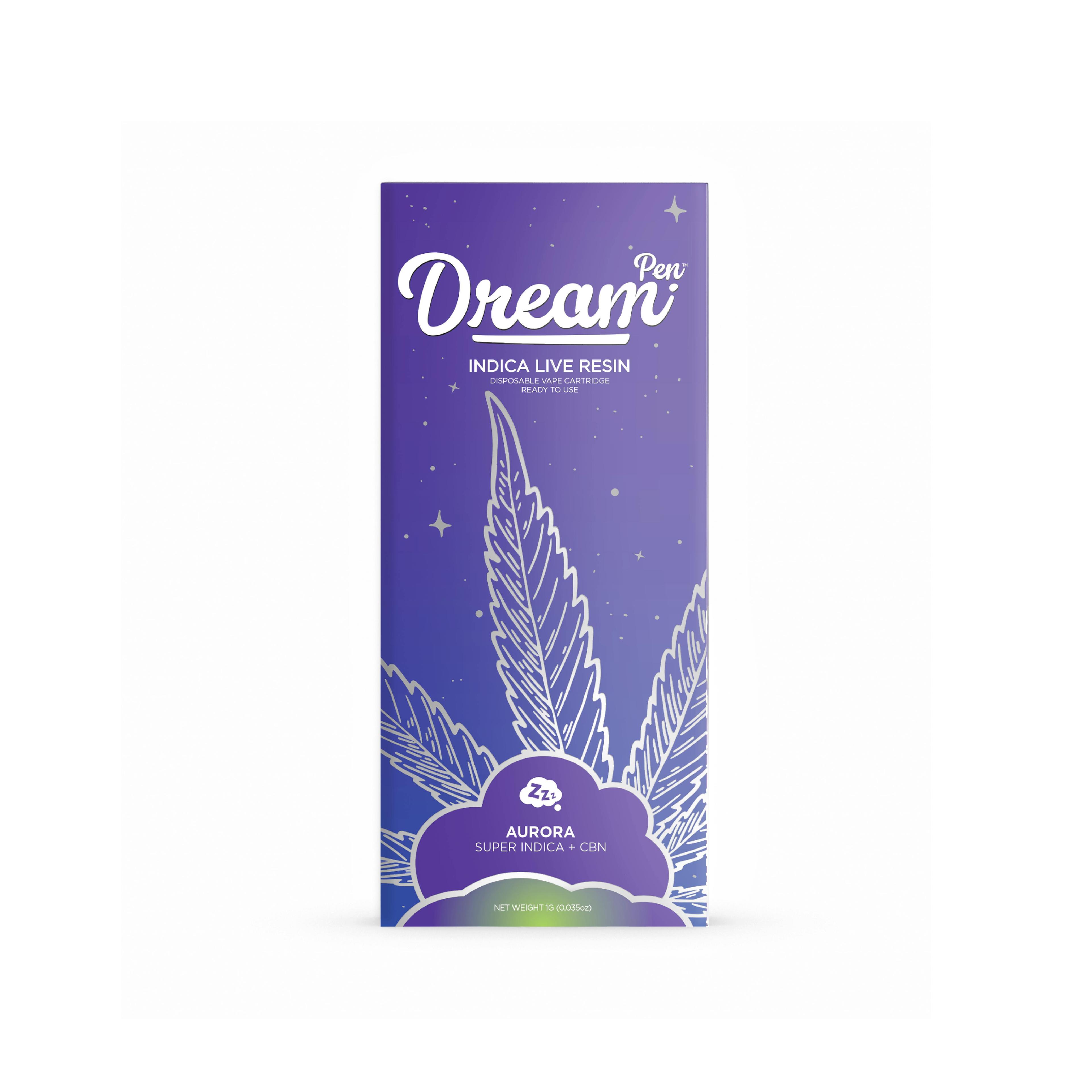 Dream Pen: Aurora - 0.5G Live Resin Disposable (Liquid Diamonds + CBN)