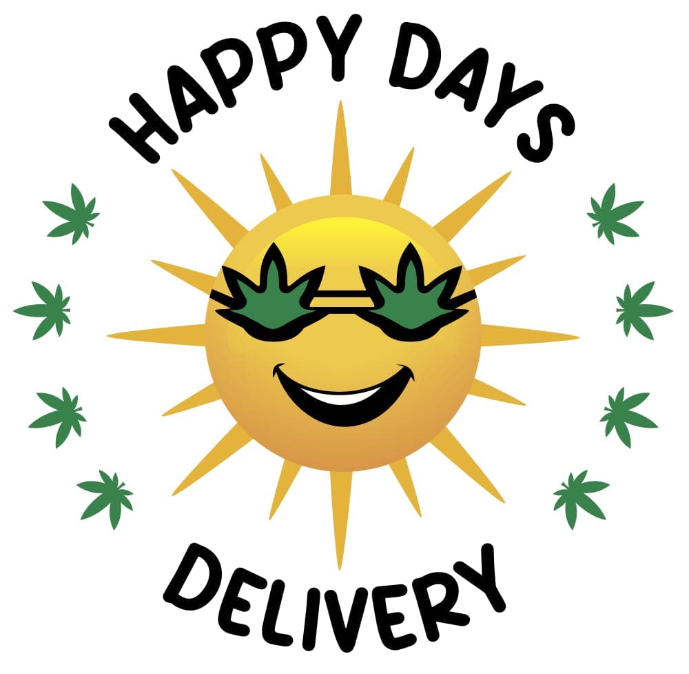 Happy Days Delivery logo - Cannabis delivery service in Reseda