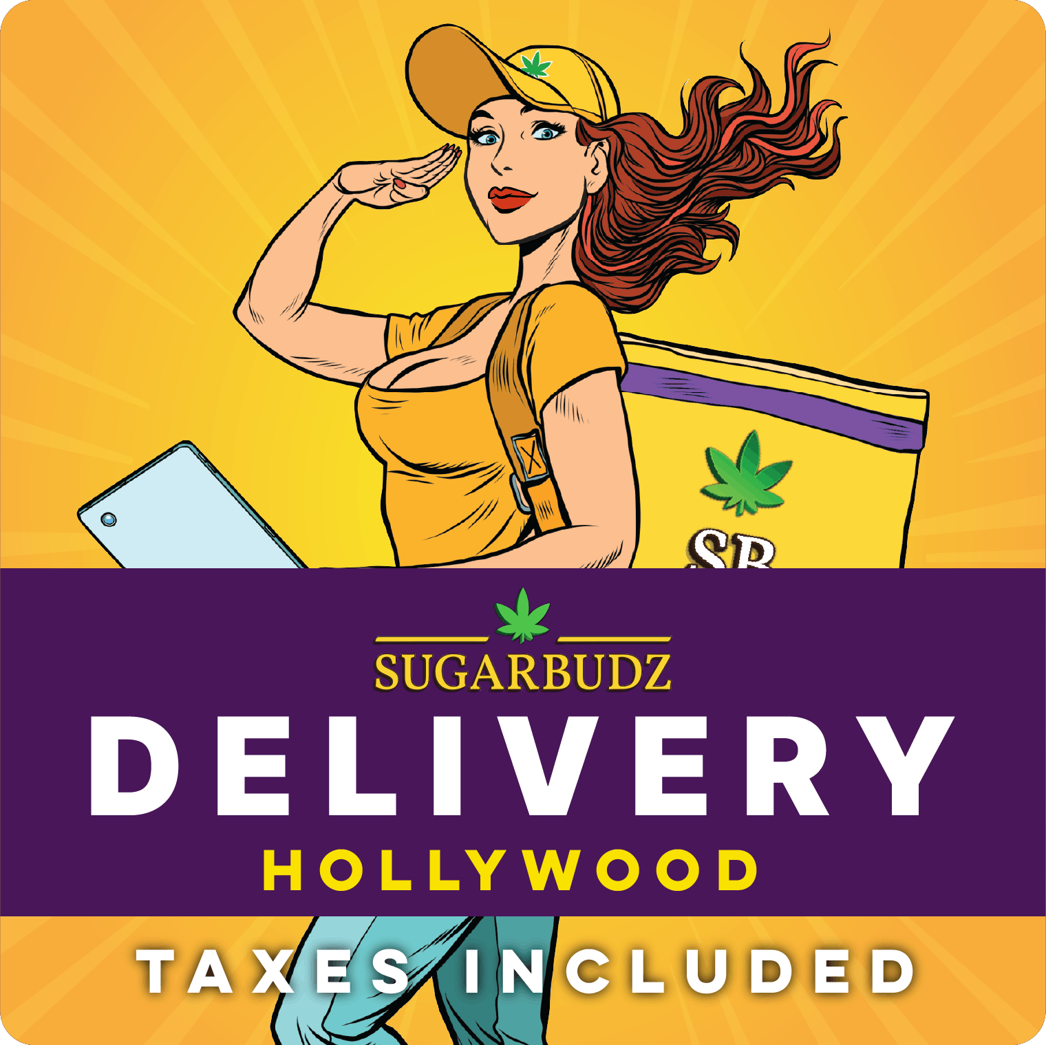 SUGARBUDZ logo - Cannabis delivery service in Hollywood