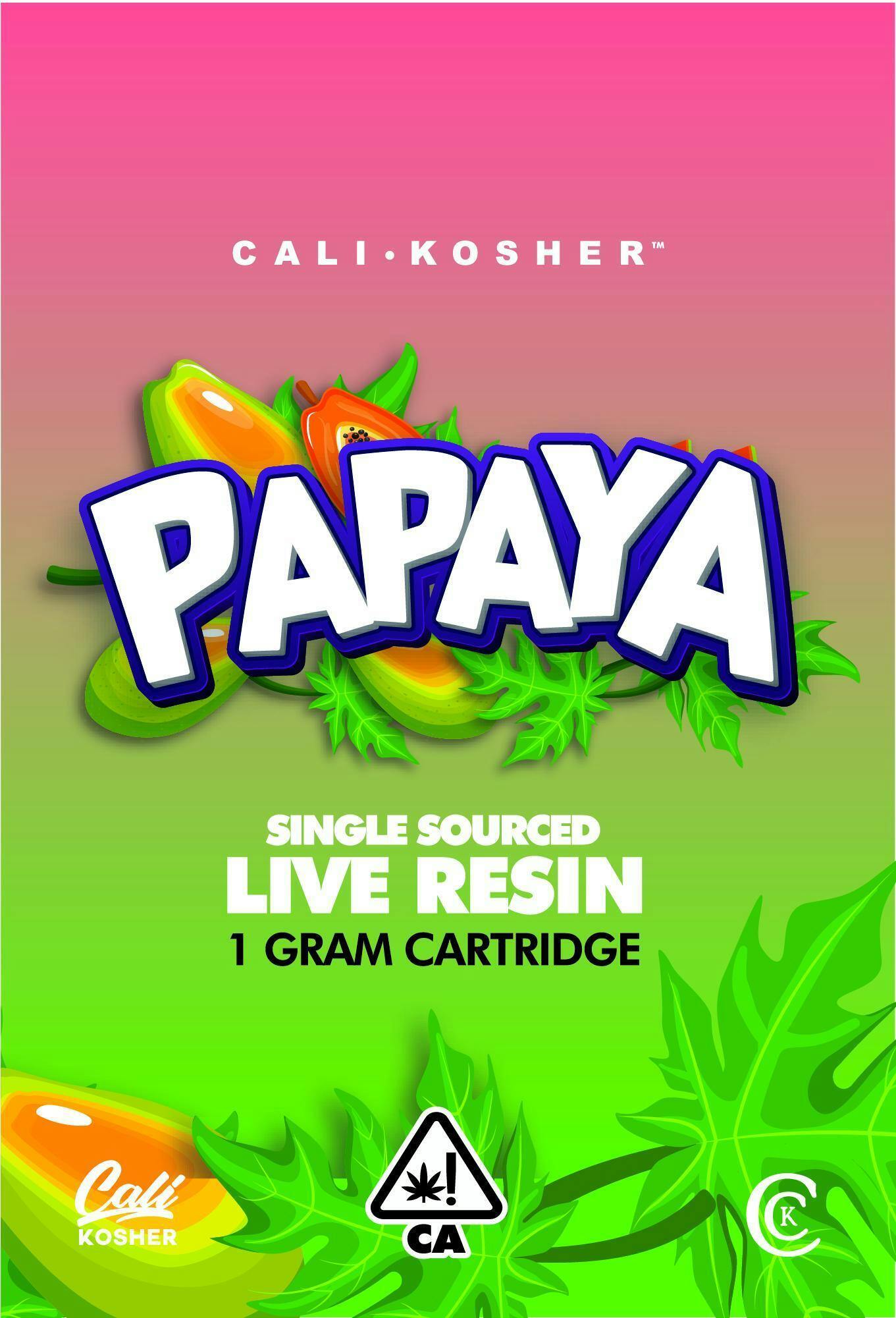 Papaya- Live Resin 1g Cartridges