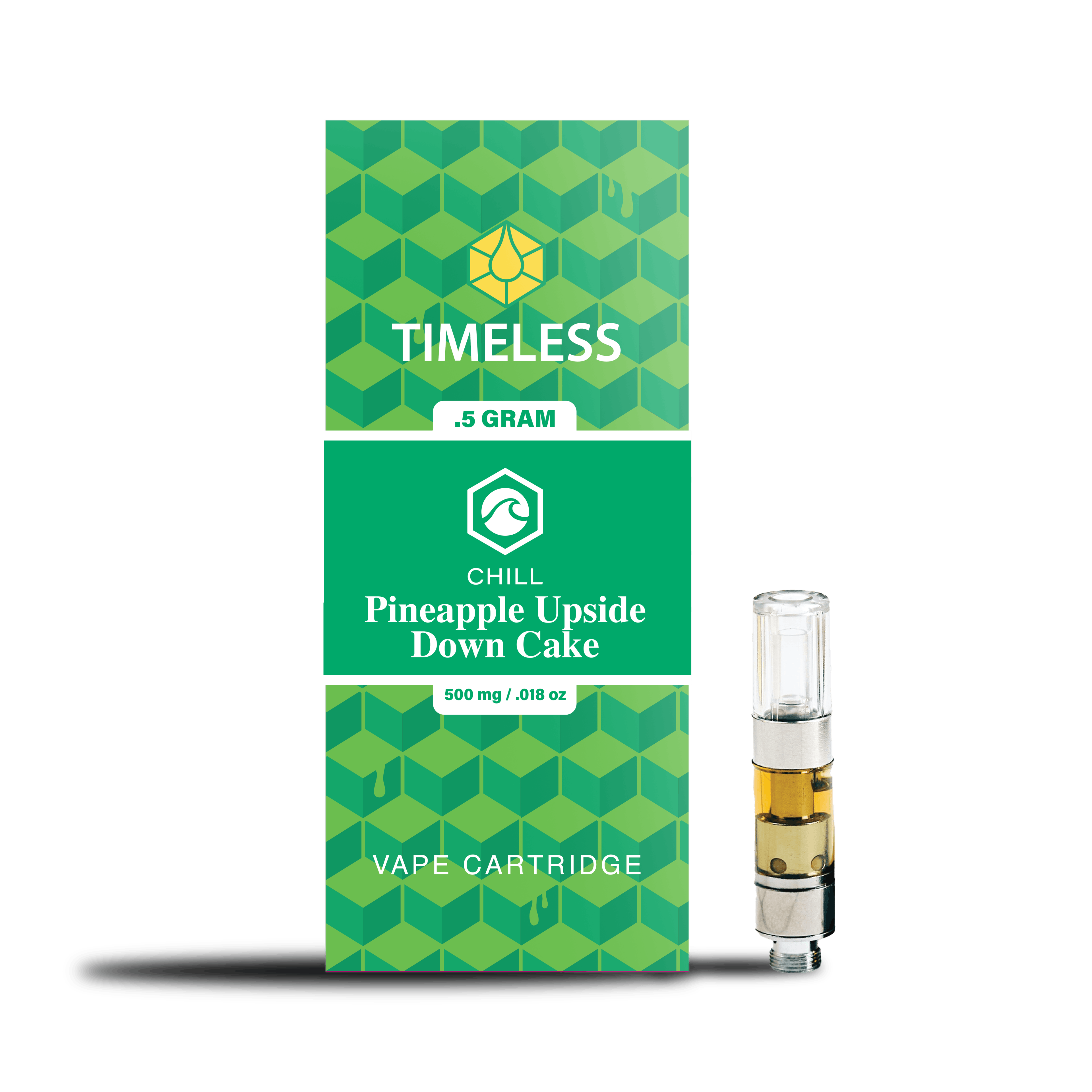 Timeless Pineapple Upside Down Cake 500mg Vape Cartridge (Chill)