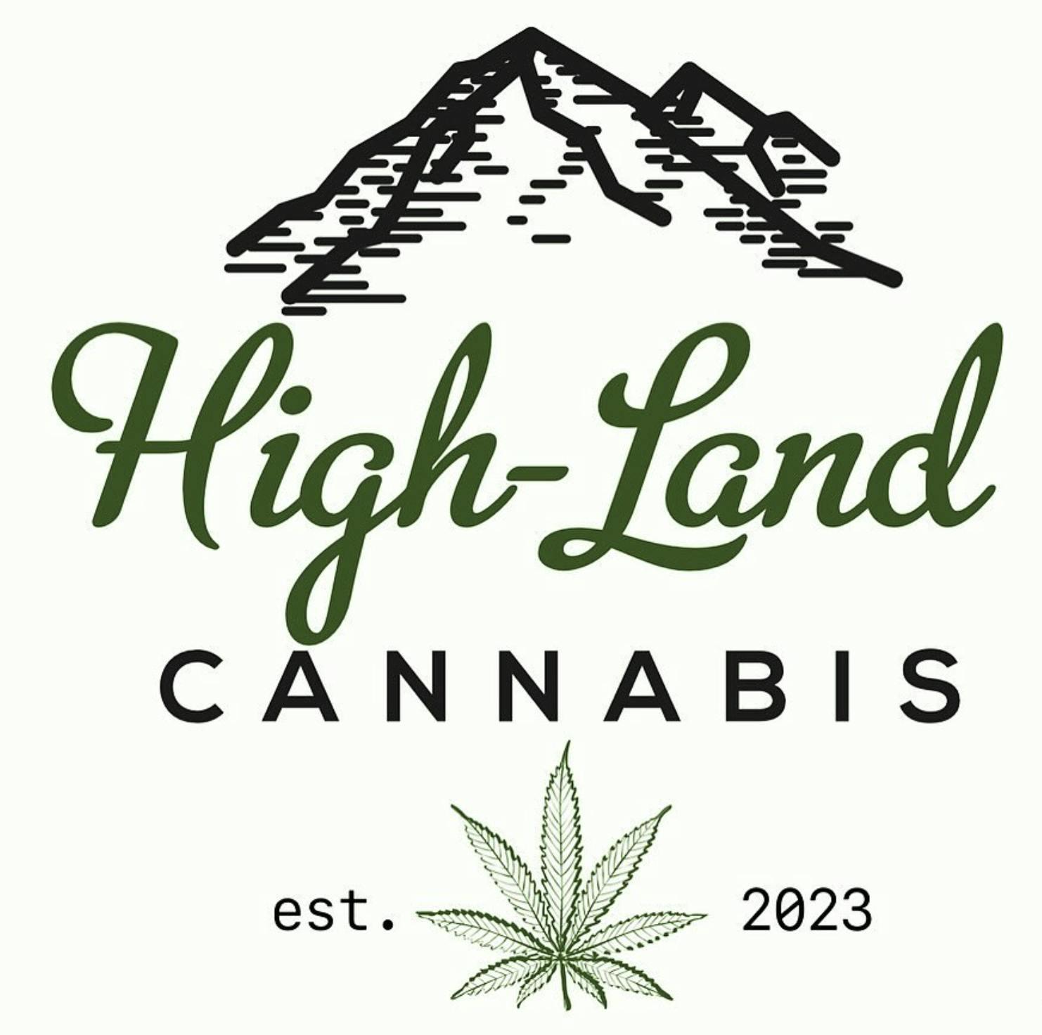 High-Land Cannabis storefront banner - recreational marijuana dispensary